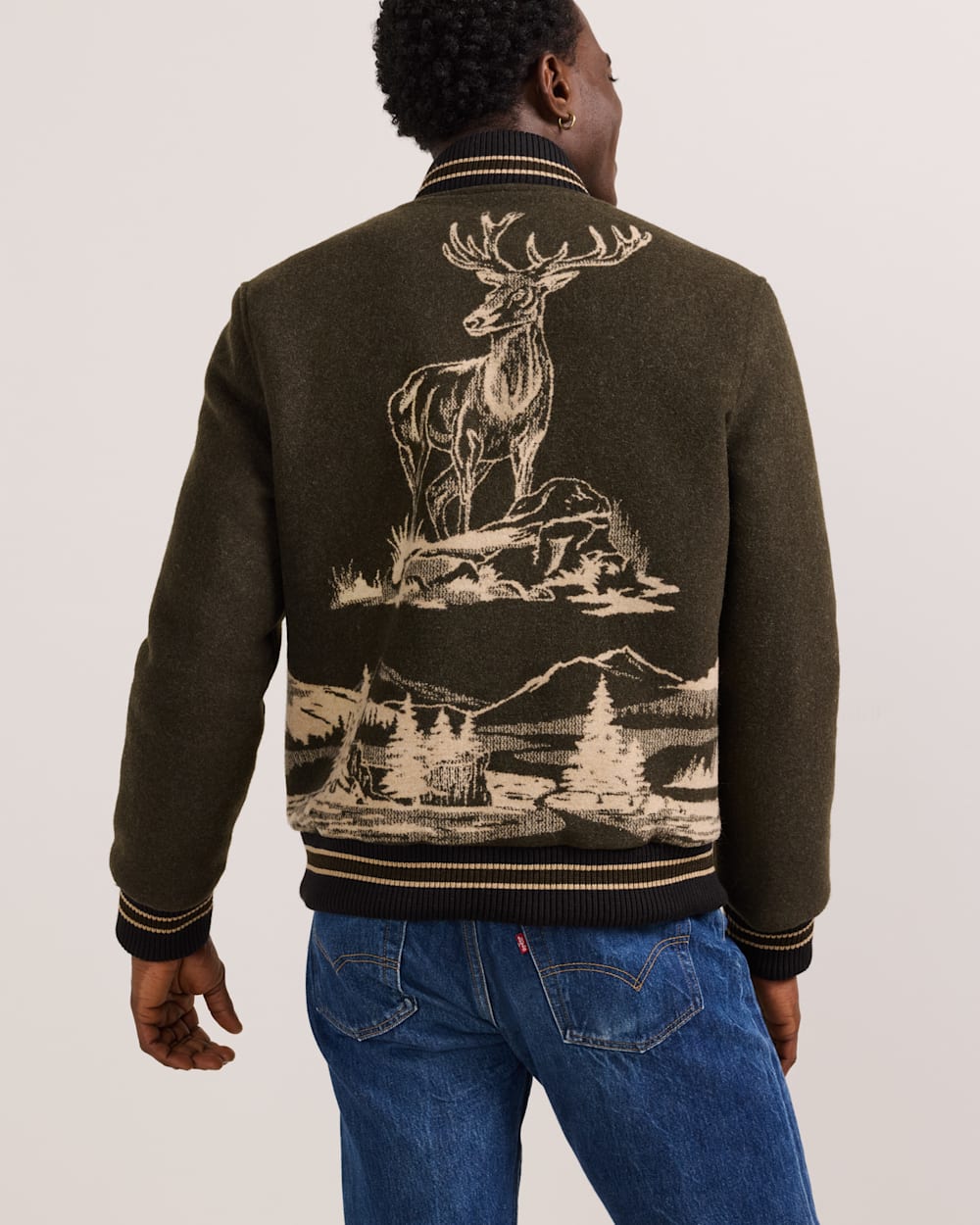 PENDLETON MEN'S LOOKOUT VALLEY VARSITY WOOL JACKET