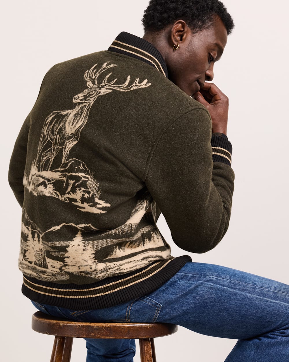 PENDLETON MEN'S LOOKOUT VALLEY VARSITY WOOL JACKET