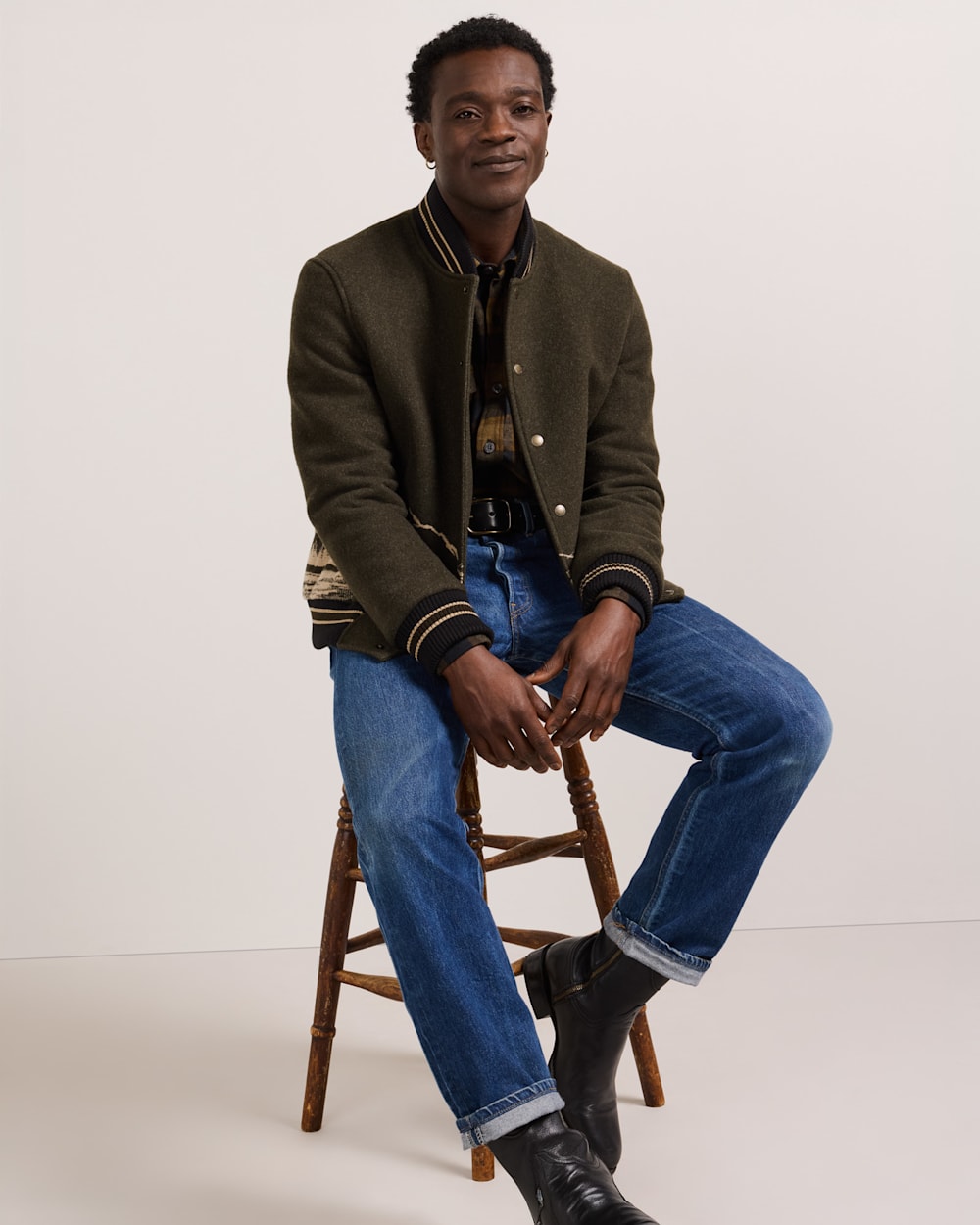 PENDLETON MEN'S LOOKOUT VALLEY VARSITY WOOL JACKET