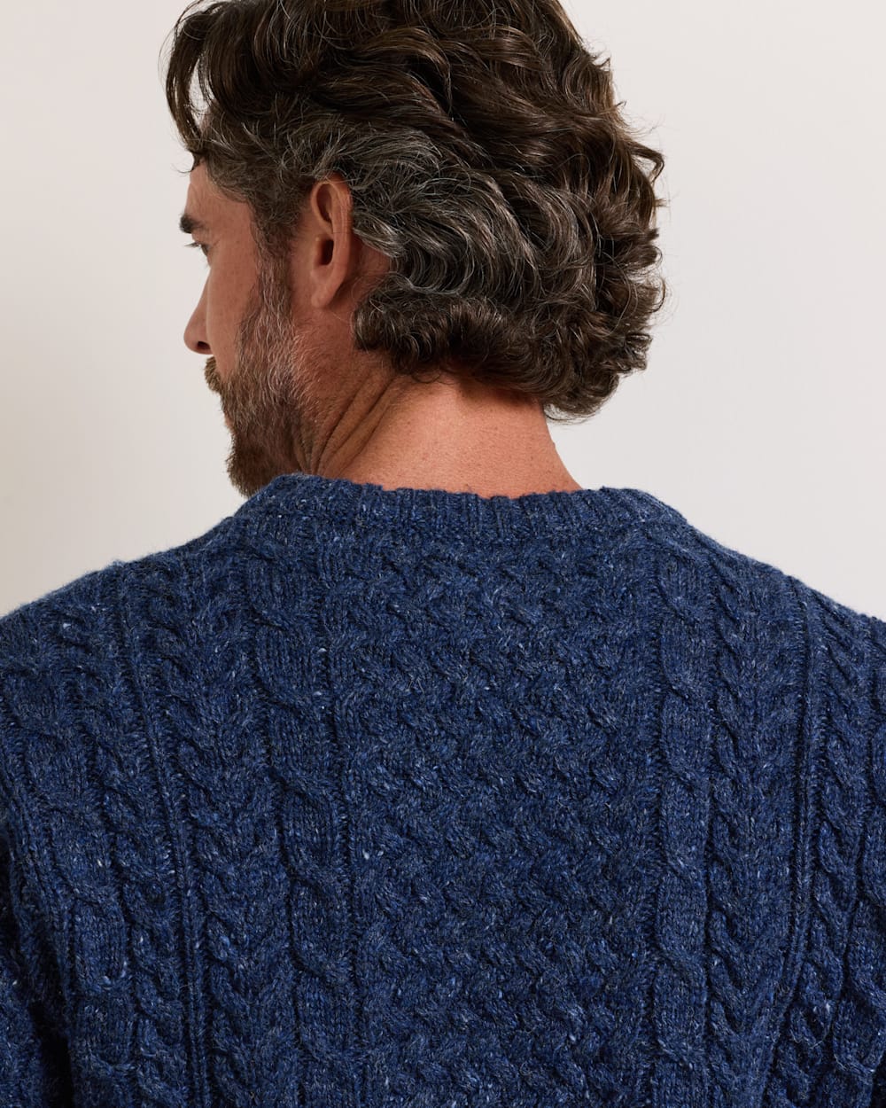 PENDLETON MEN'S WOOL DONEGAL FISHERMAN SWEATER