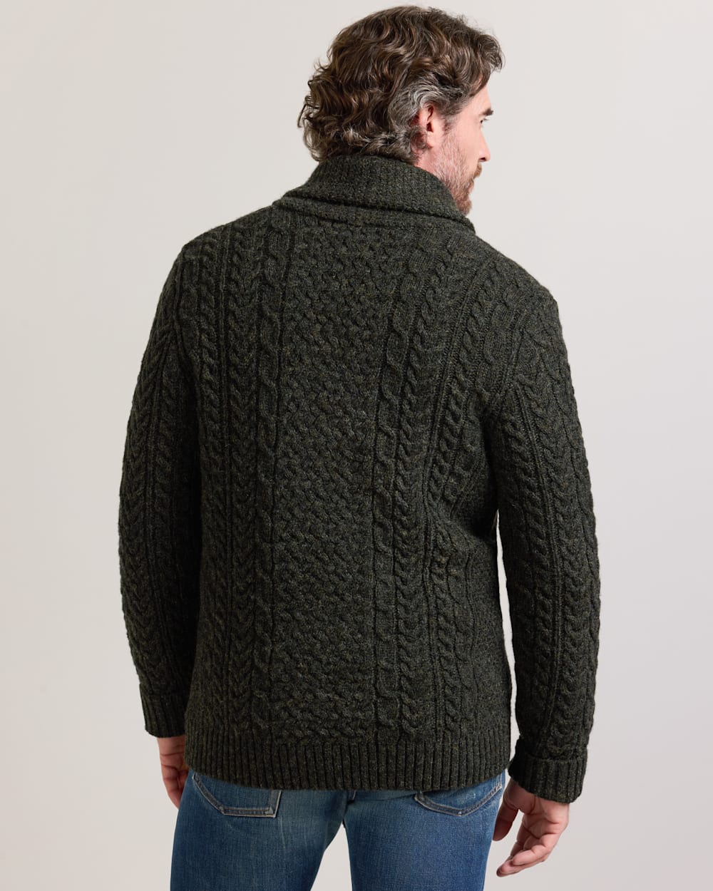 PENDLETON MEN'S WOOL FISHERMAN CARDIGAN
