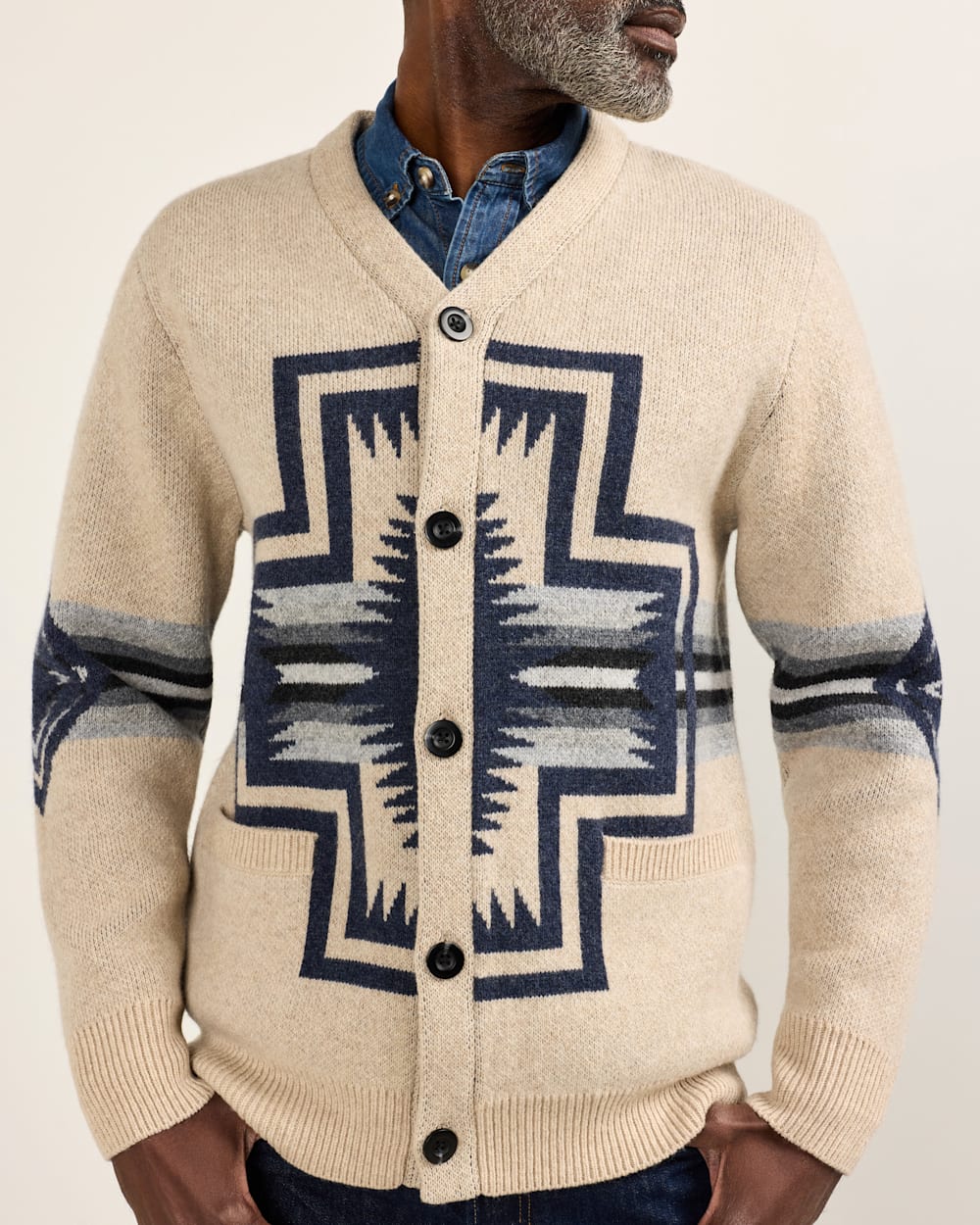 PENDLETON MEN'S HARDING LAMBSWOOL CARDIGAN