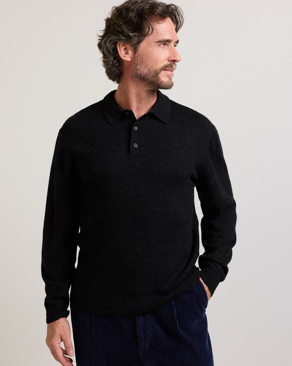 PENDLETON MEN'S MERINO POLO SWEATER