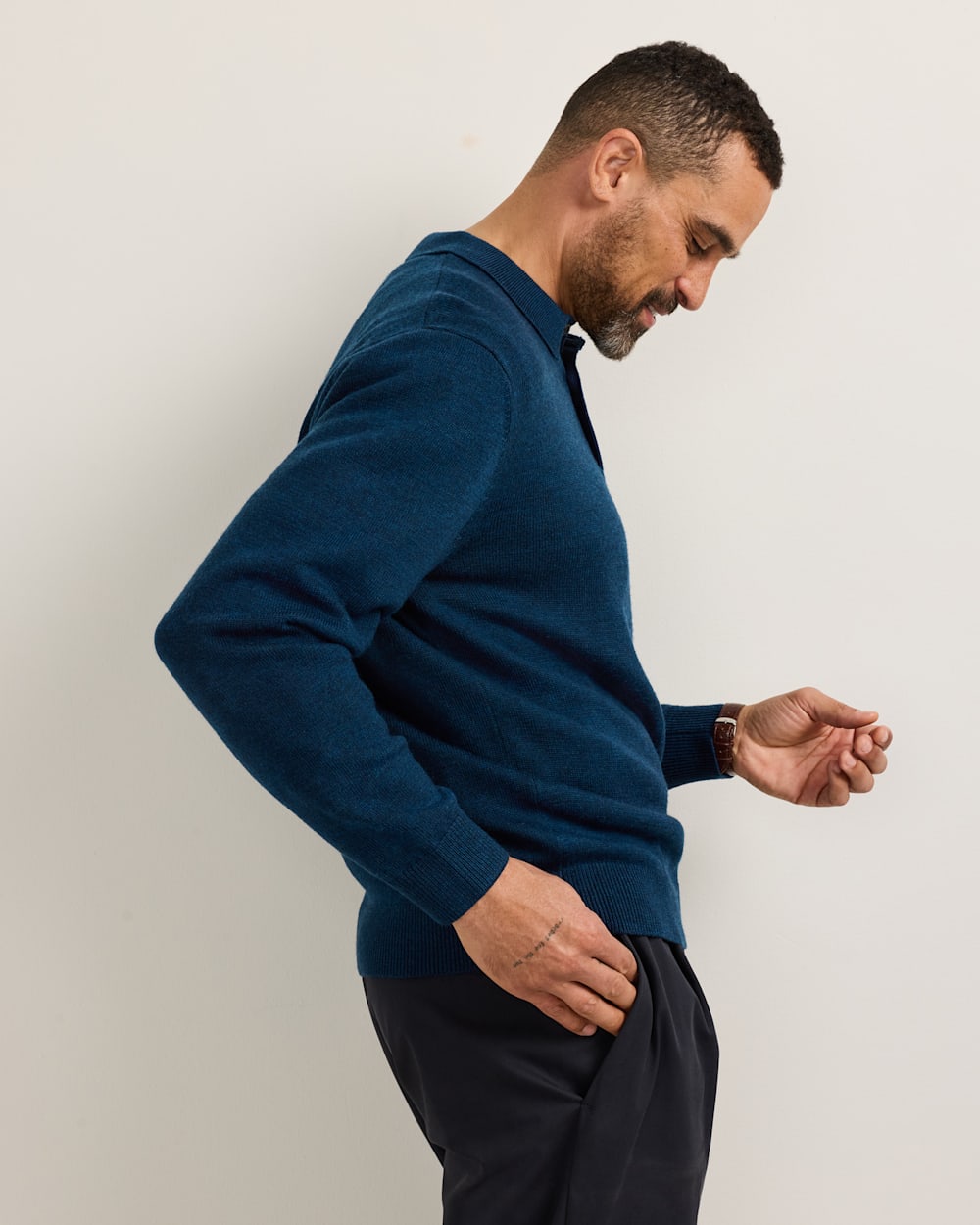 PENDLETON MEN'S MERINO POLO SWEATER
