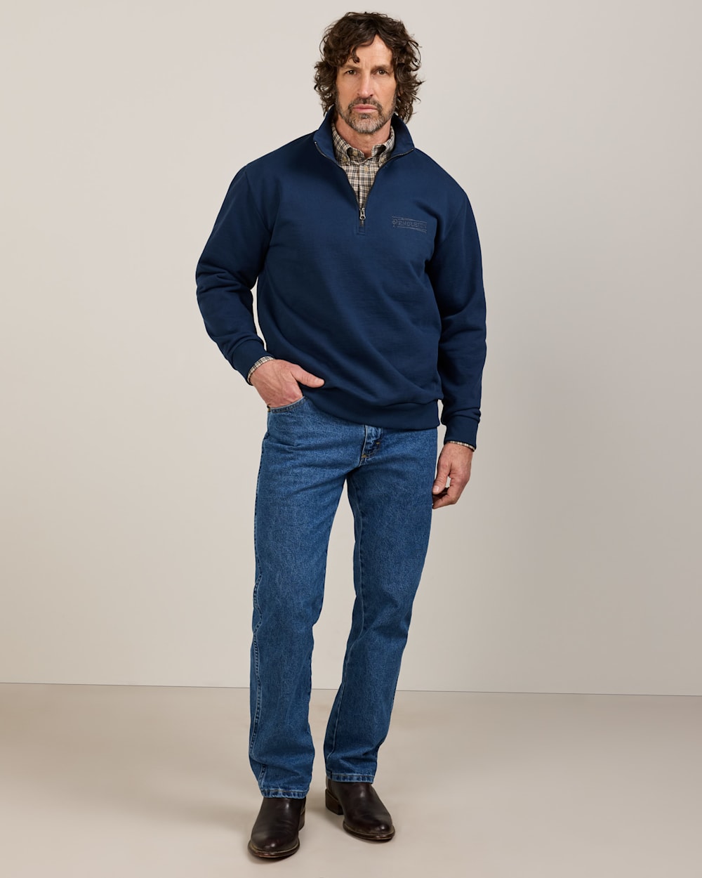 PENDLETON MEN'S FRENCH TERRY QUARTER-ZIP SWEATSHIRT