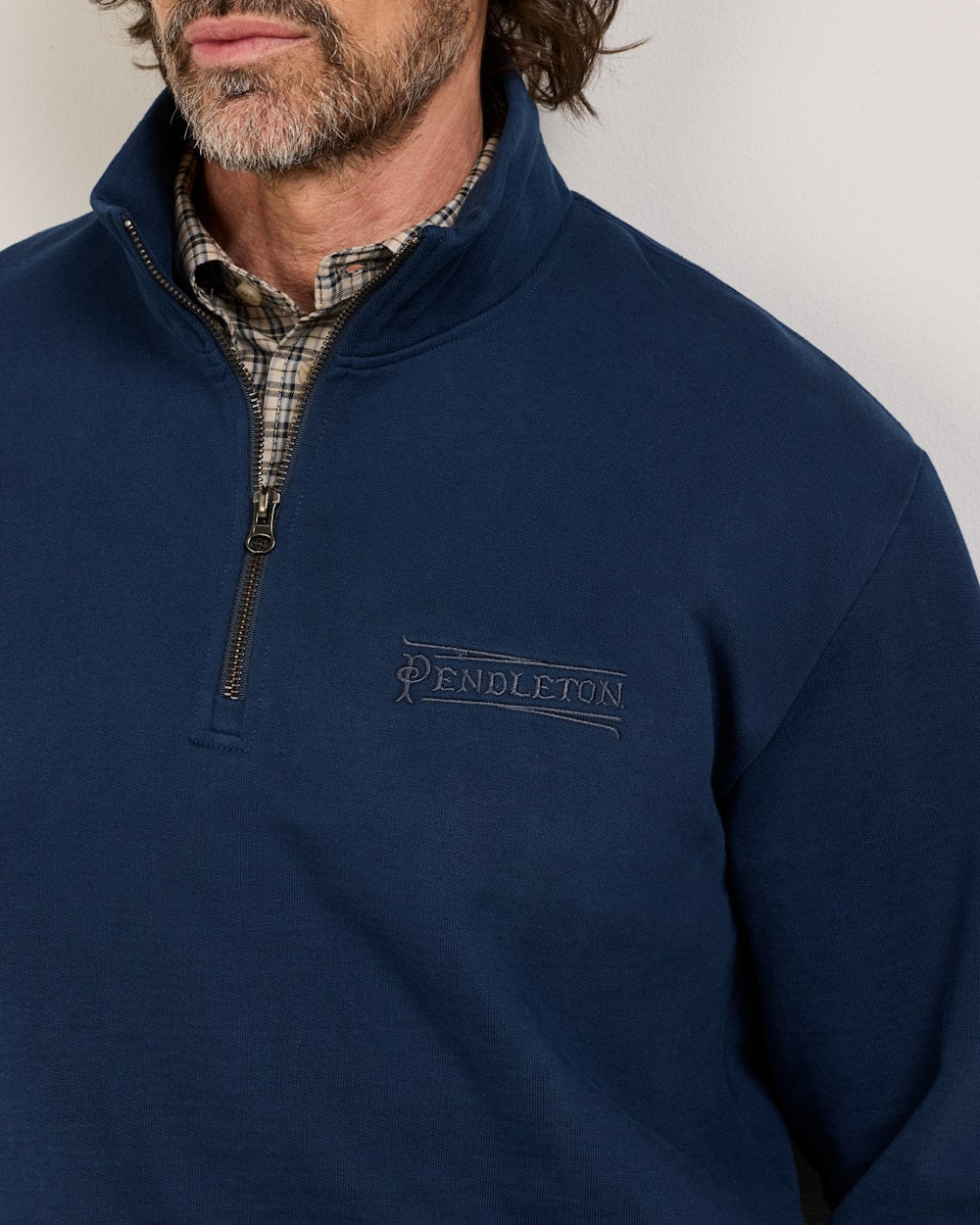 PENDLETON MEN'S FRENCH TERRY QUARTER-ZIP SWEATSHIRT