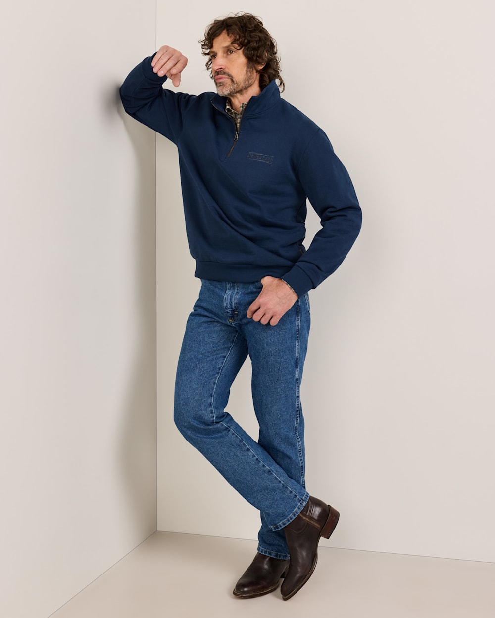 PENDLETON MEN'S FRENCH TERRY QUARTER-ZIP SWEATSHIRT