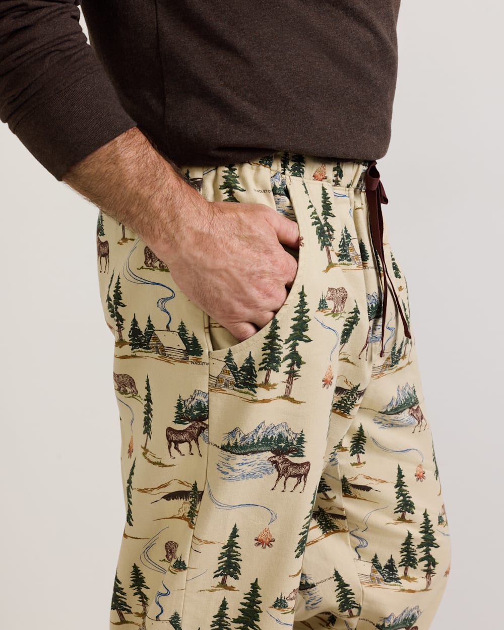 PENDLETON MEN'S CAMP PRINT FLANNEL PAJAMA PANTS