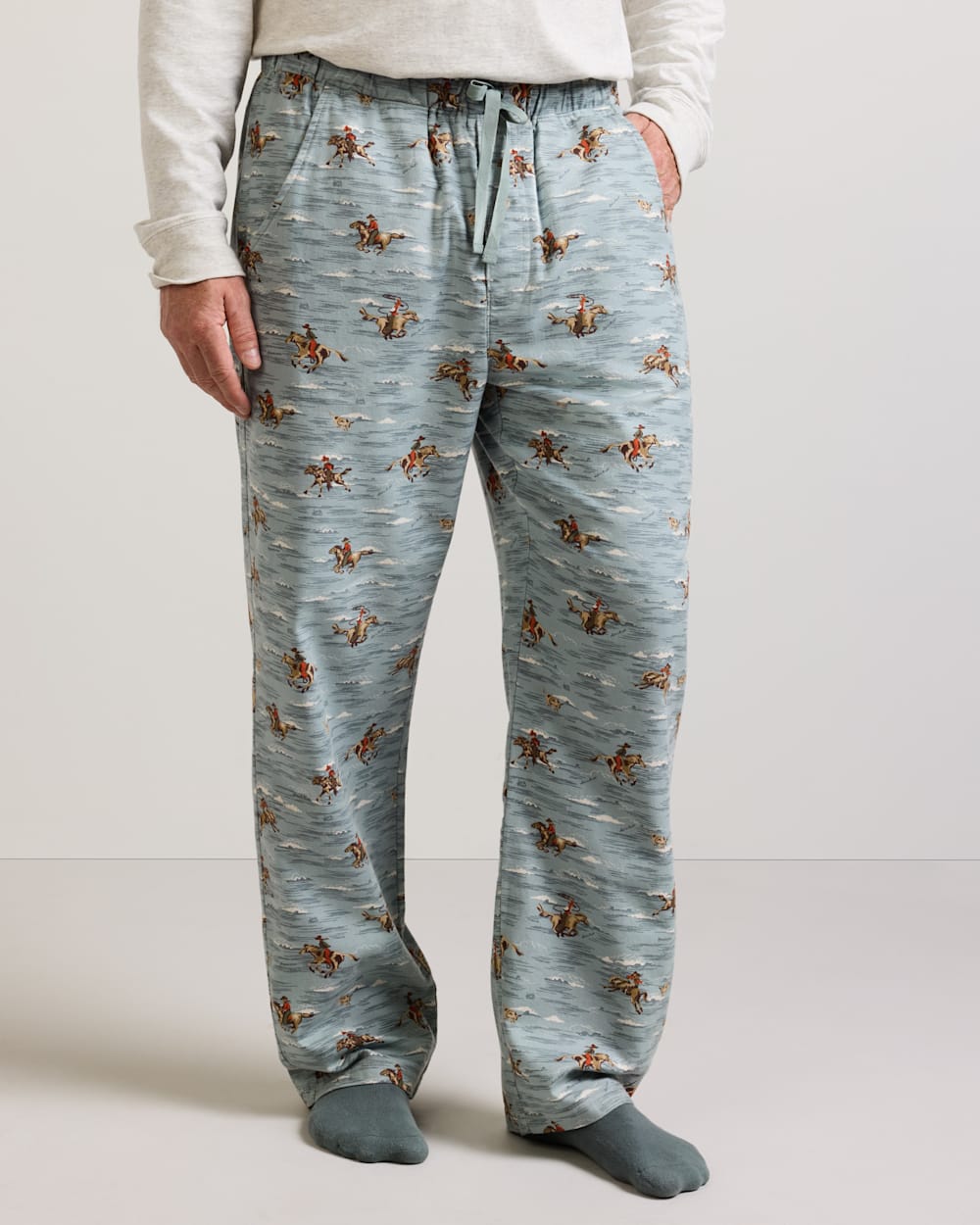 PENDLETON MEN'S COWBOY PRINT FLANNEL PAJAMA PANTS