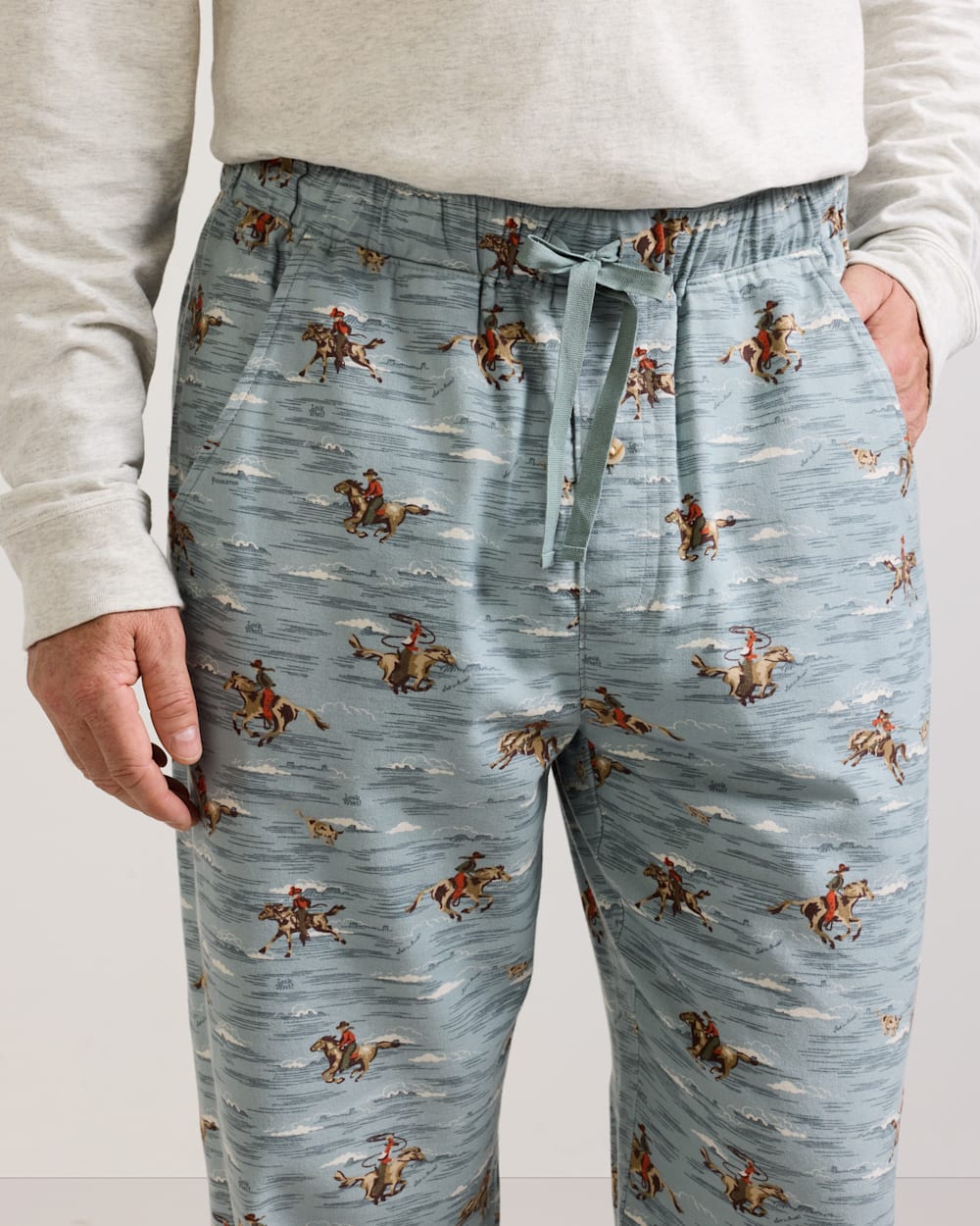 PENDLETON MEN'S COWBOY PRINT FLANNEL PAJAMA PANTS