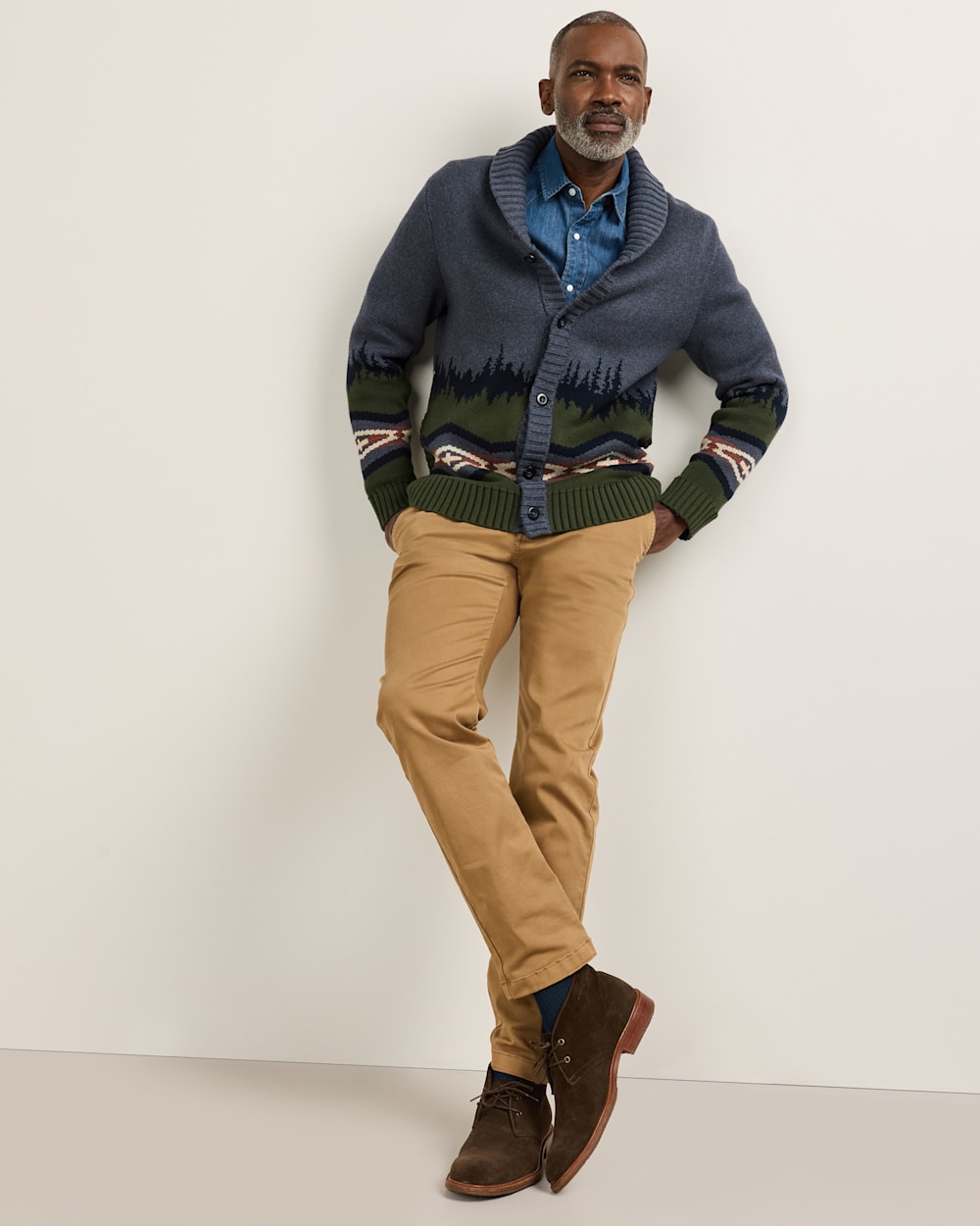PENDLETON MEN'S MOUNTAIN COTTON CARDIGAN