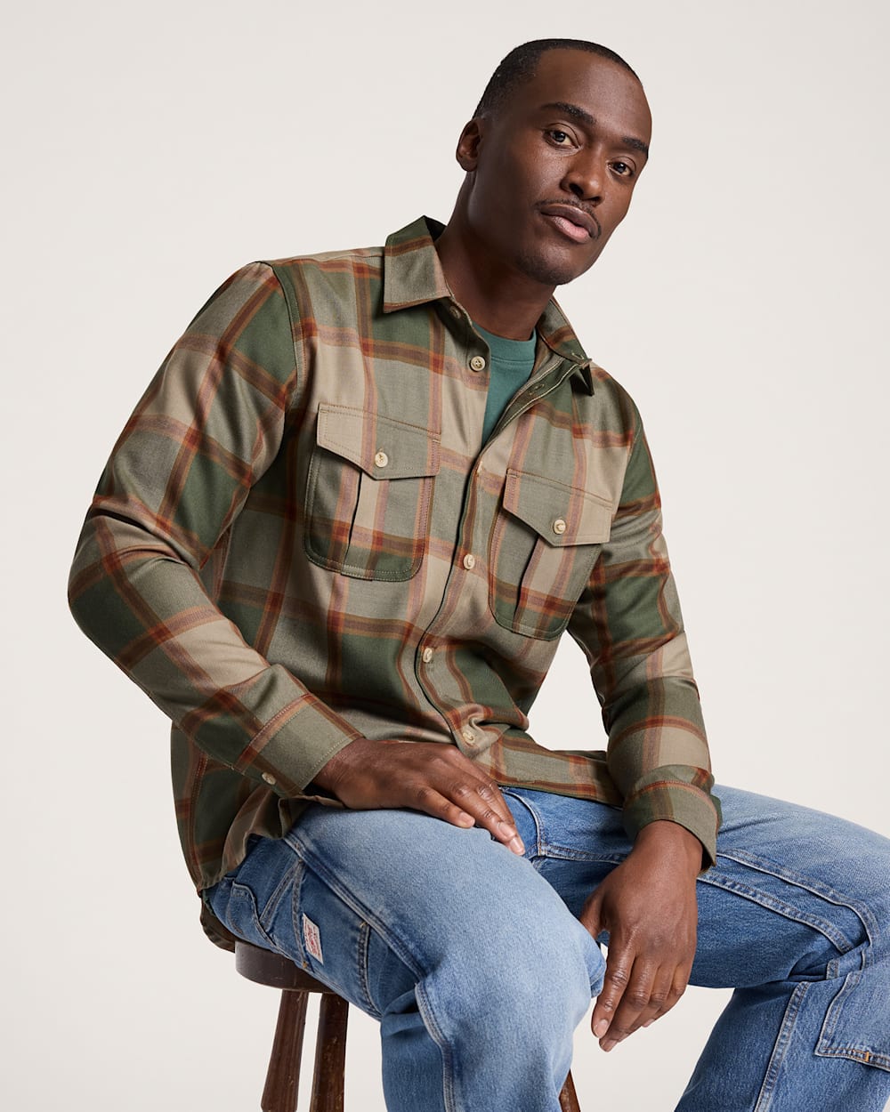 PENDLETON MEN'S PLAID HARRISON MERINO SHIRT