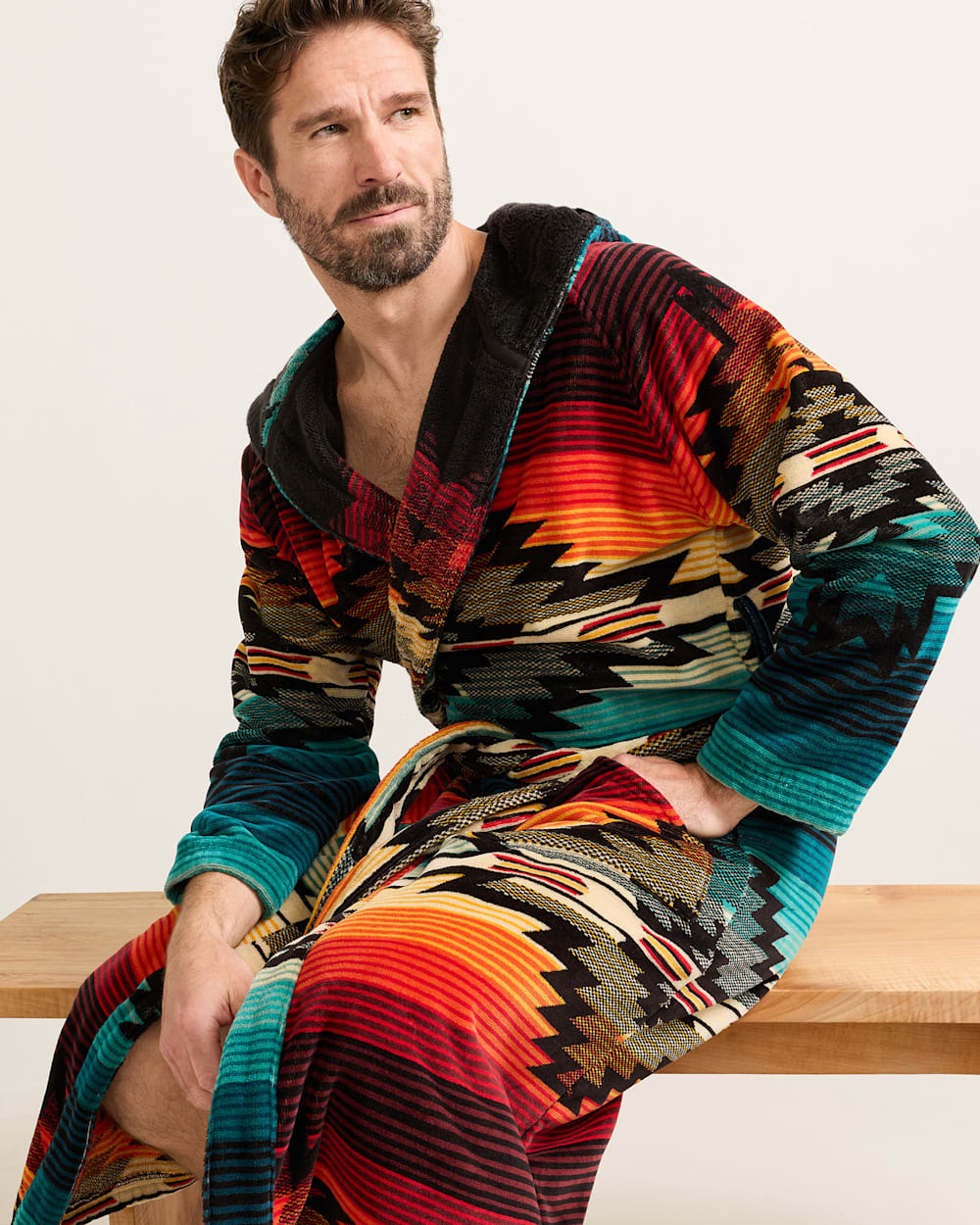 PENDLETON UNISEX COTTON TERRY VELOUR ROBE