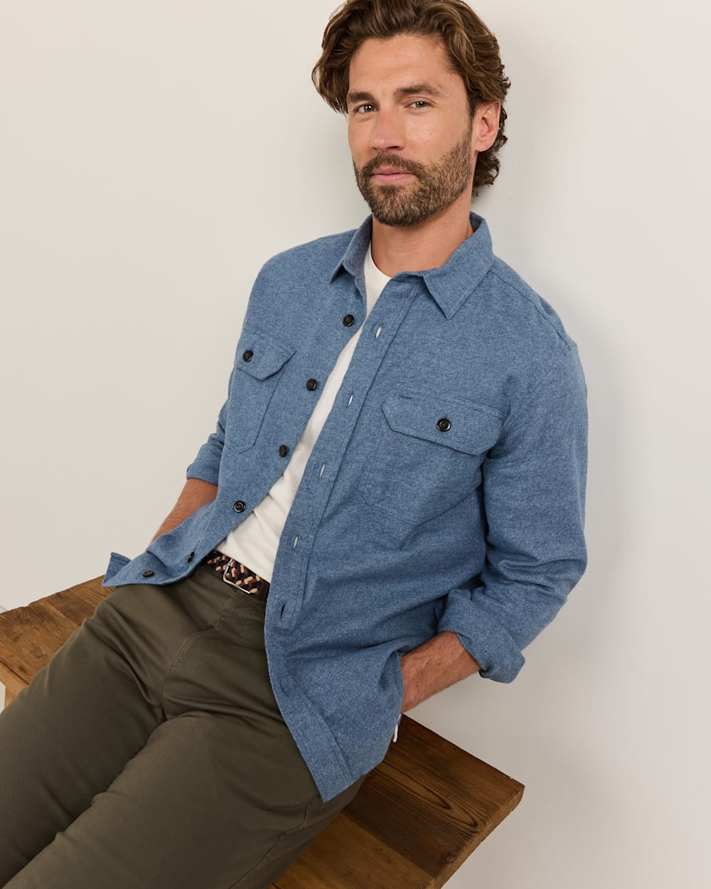PENDLETON MEN'S BURNSIDE DOUBLEBRUSHED FLANNEL SHIRT