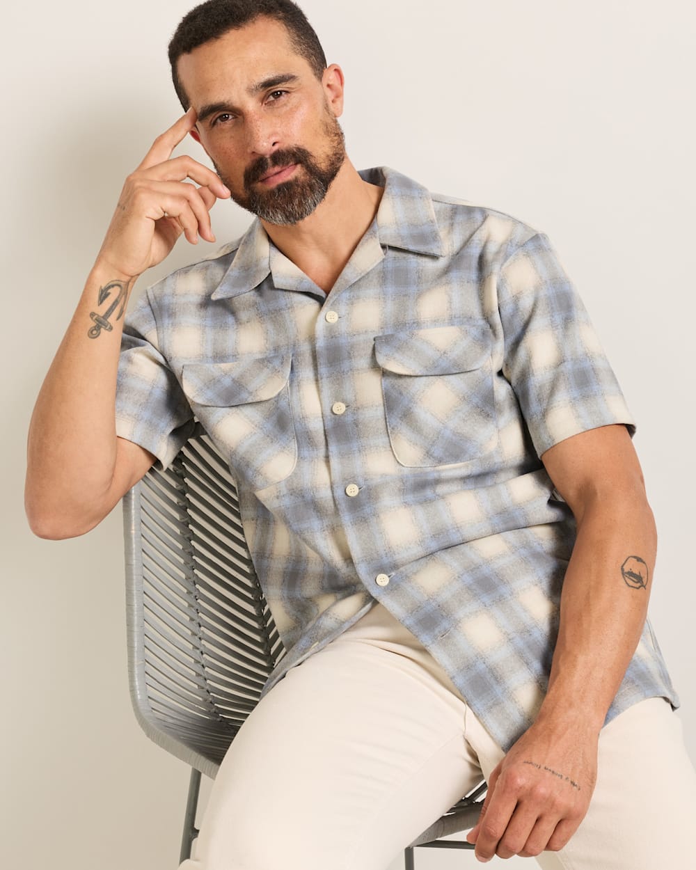 PENDLETON MEN'S SHORT-SLEEVE PLAID BOARD SHIRT