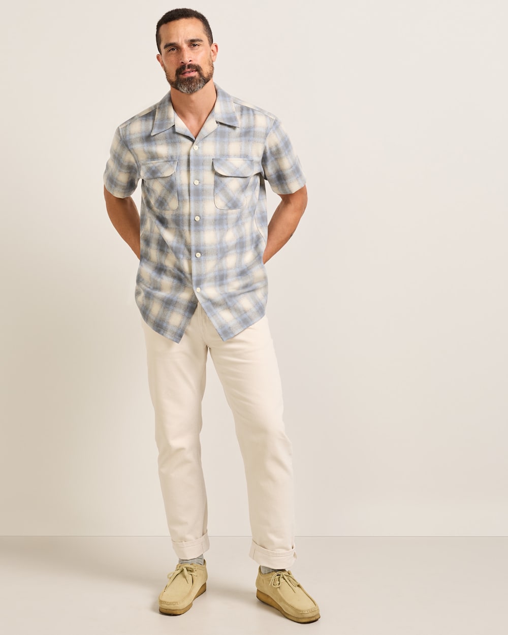 PENDLETON MEN'S SHORT-SLEEVE PLAID BOARD SHIRT