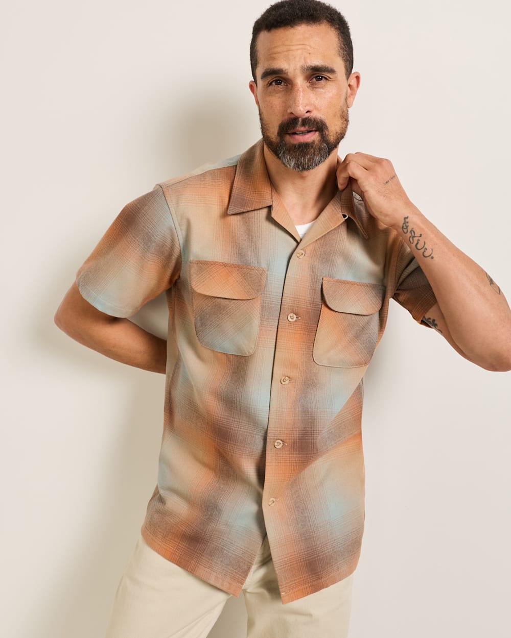 PENDLETON MEN'S SHORT-SLEEVE PLAID BOARD SHIRT