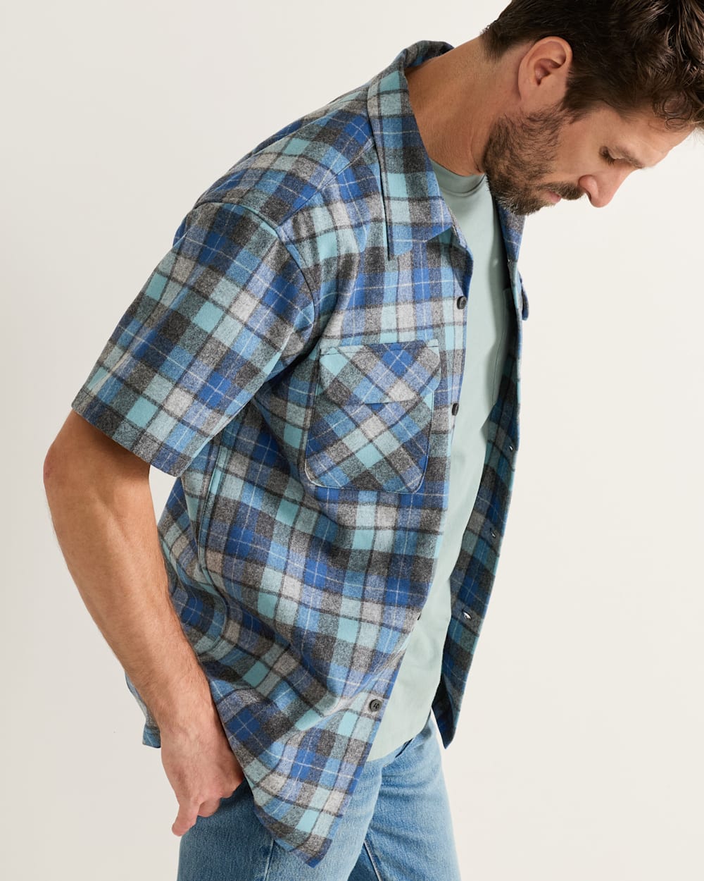 PENDLETON MEN'S SHORT-SLEEVE PLAID BOARD SHIRT