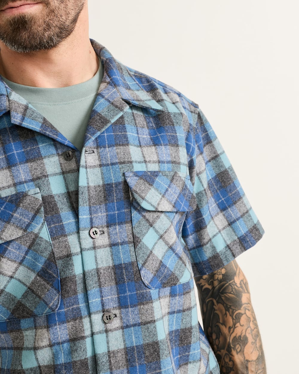 PENDLETON MEN'S SHORT-SLEEVE PLAID BOARD SHIRT