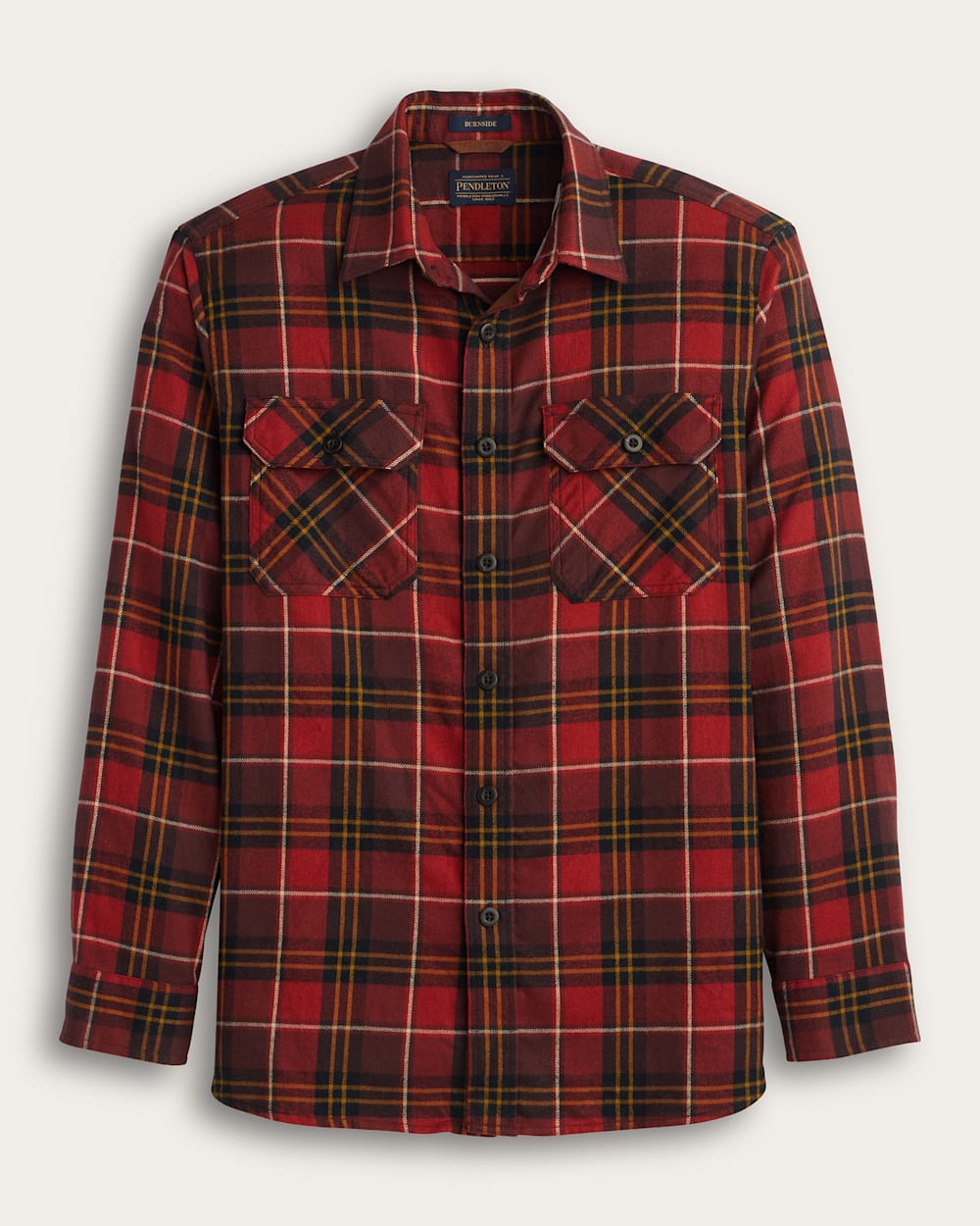 PENDLETON MEN'S PLAID BURNSIDE COTTON FLANNEL SHIRT