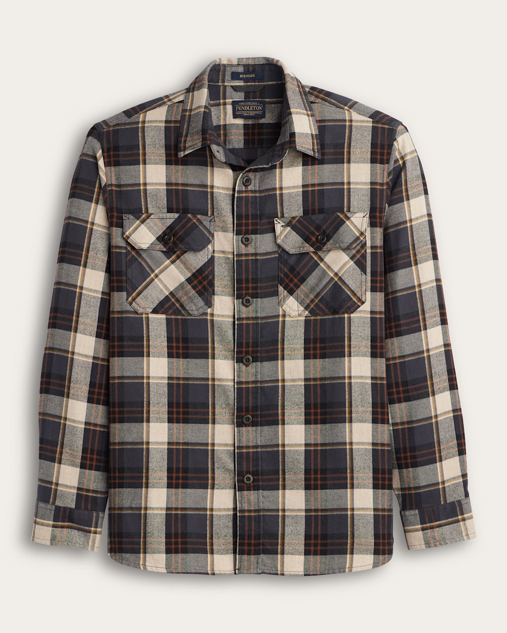 PENDLETON MEN'S PLAID BURNSIDE COTTON FLANNEL SHIRT