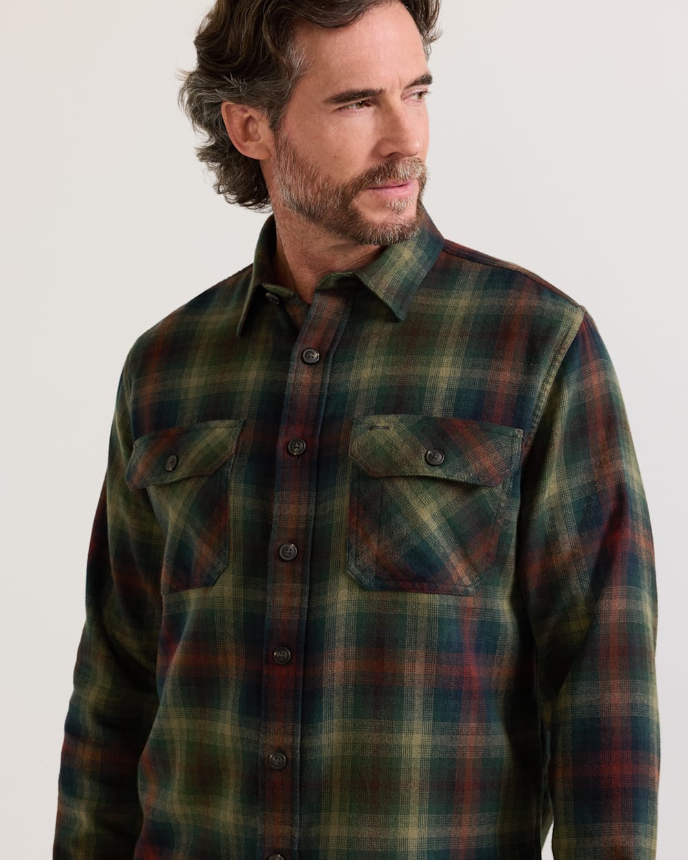 PENDLETON MEN'S PLAID BURNSIDE COTTON FLANNEL SHIRT
