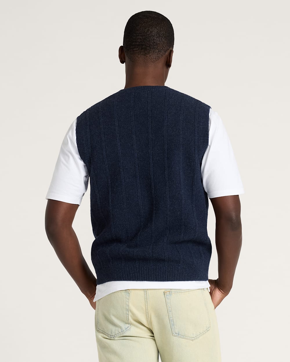 PENDLETON MEN'S MIXED STITCH MERINO SWEATER VEST