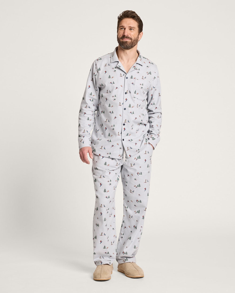 PENDLETON MEN'S SKI PRINT FLANNEL PAJAMA SET