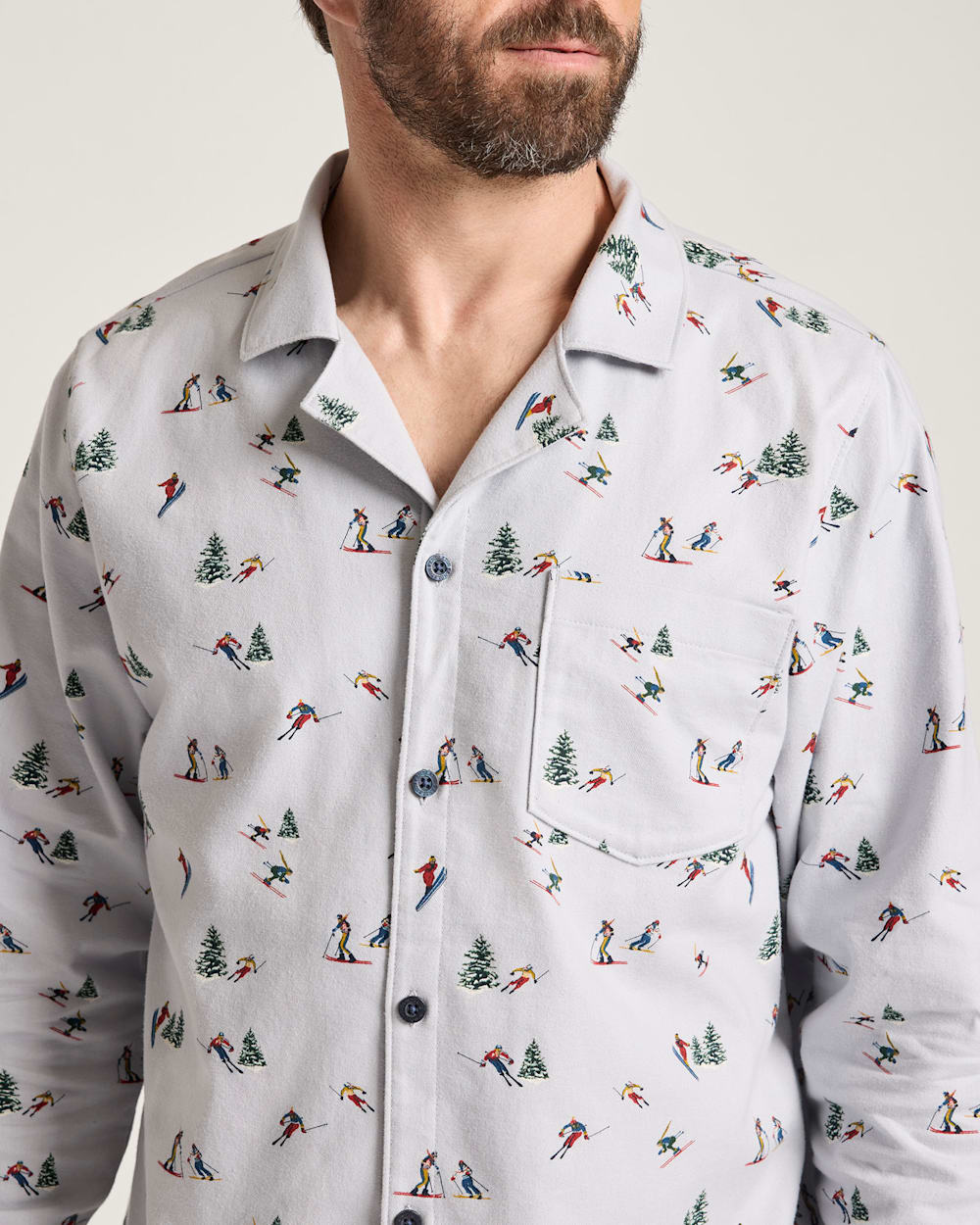 PENDLETON MEN'S SKI PRINT FLANNEL PAJAMA SET