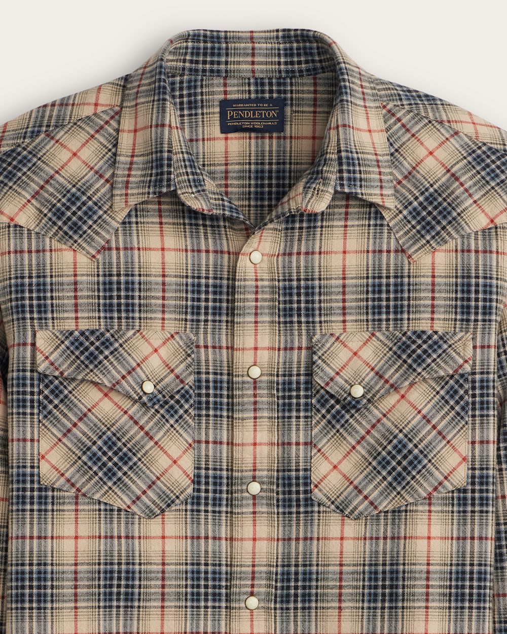 PENDLETON MEN'S PLAID SNAP-FRONT WYATT COTTON SHIRT