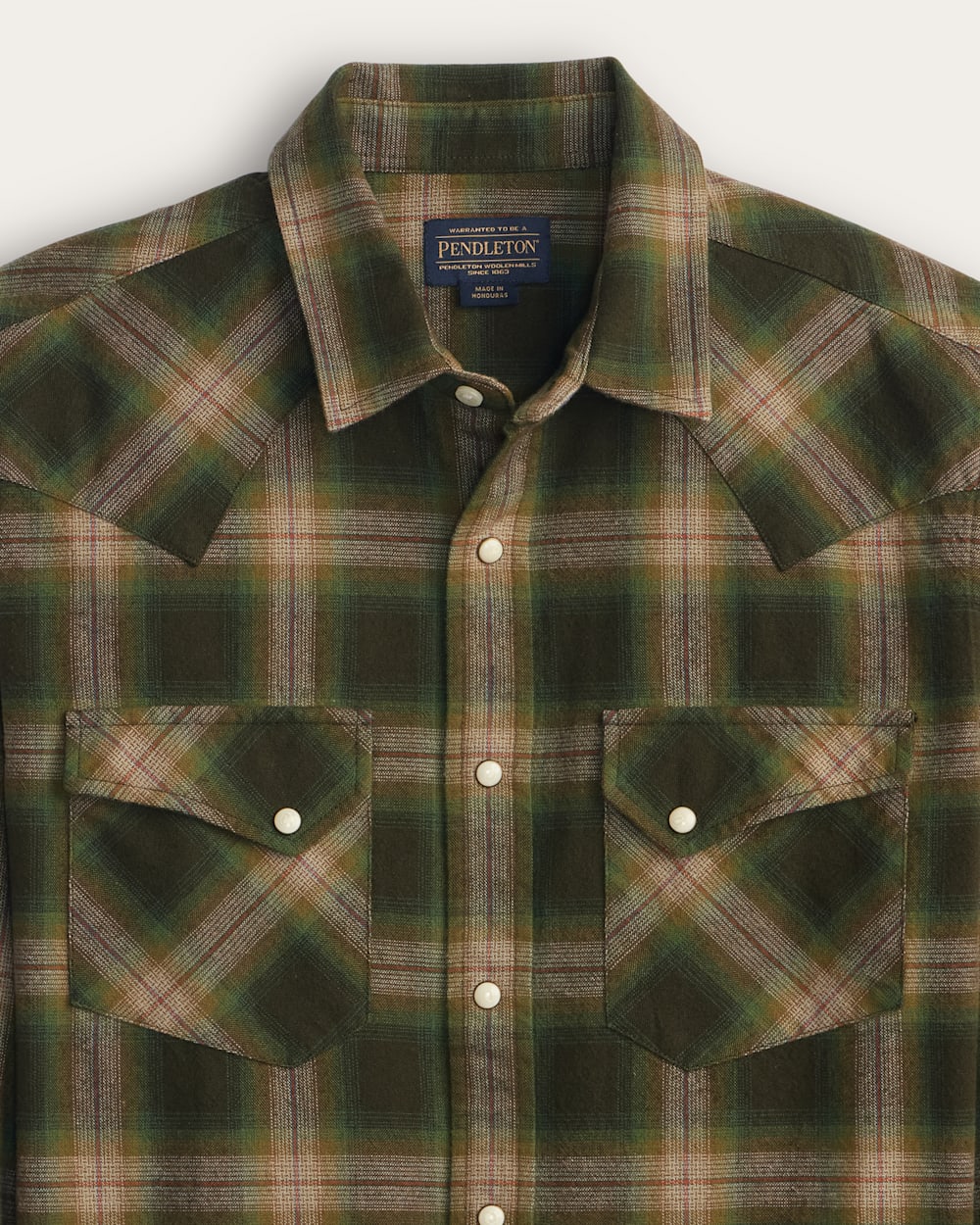 PENDLETON MEN'S PLAID SNAP-FRONT WYATT COTTON SHIRT
