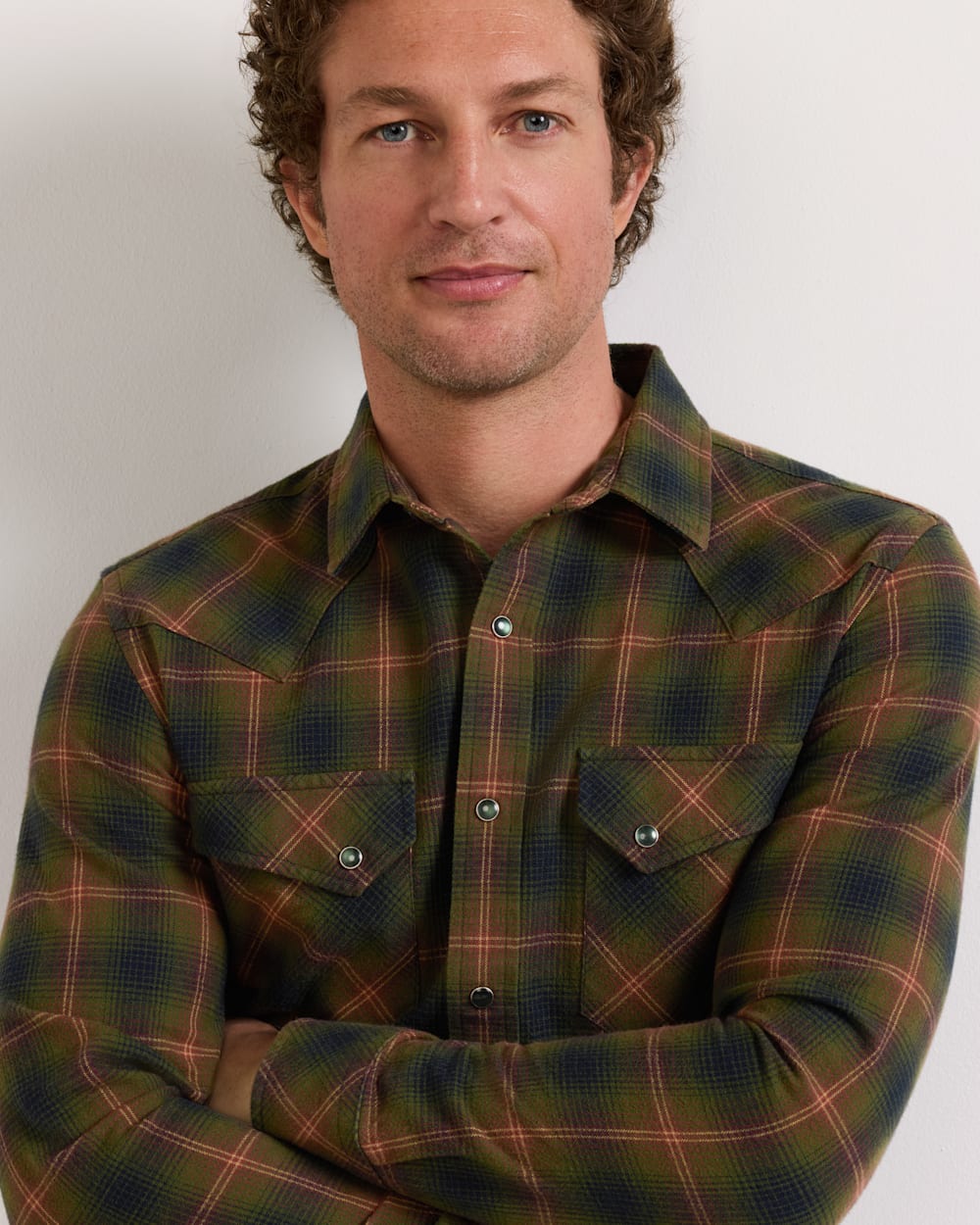 PENDLETON MEN'S PLAID SNAP-FRONT WYATT COTTON SHIRT