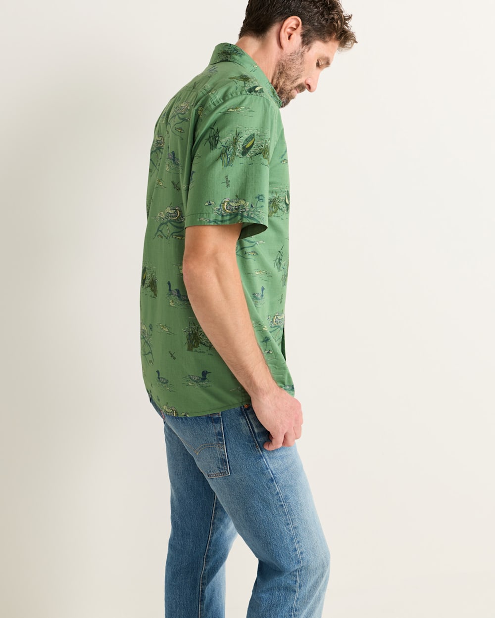 PENDLETON MEN'S SHORT-SLEEVE SHORELINE COTTON SHIRT