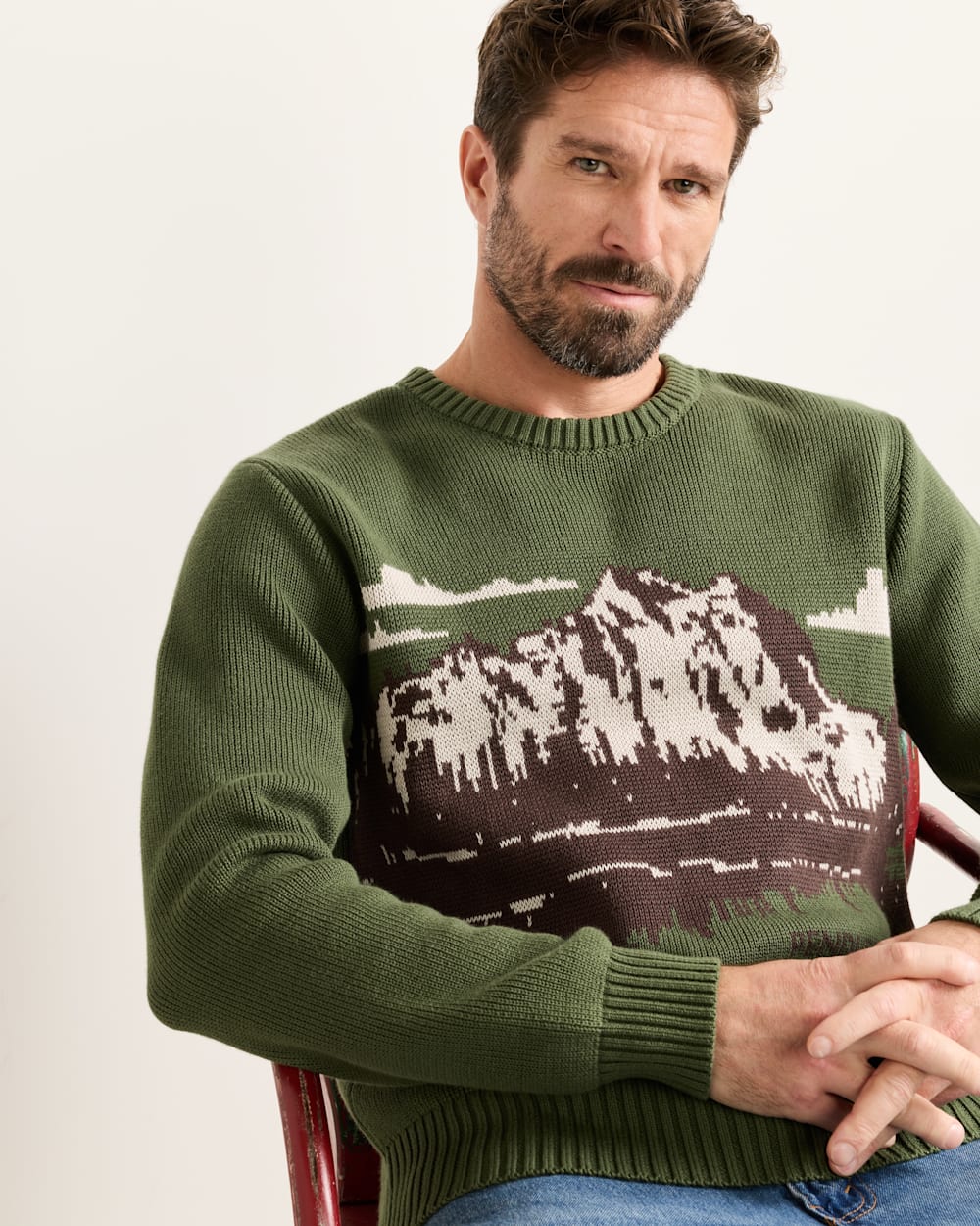 PENDLETON MEN'S LAKE SCENE COTTON SWEATER