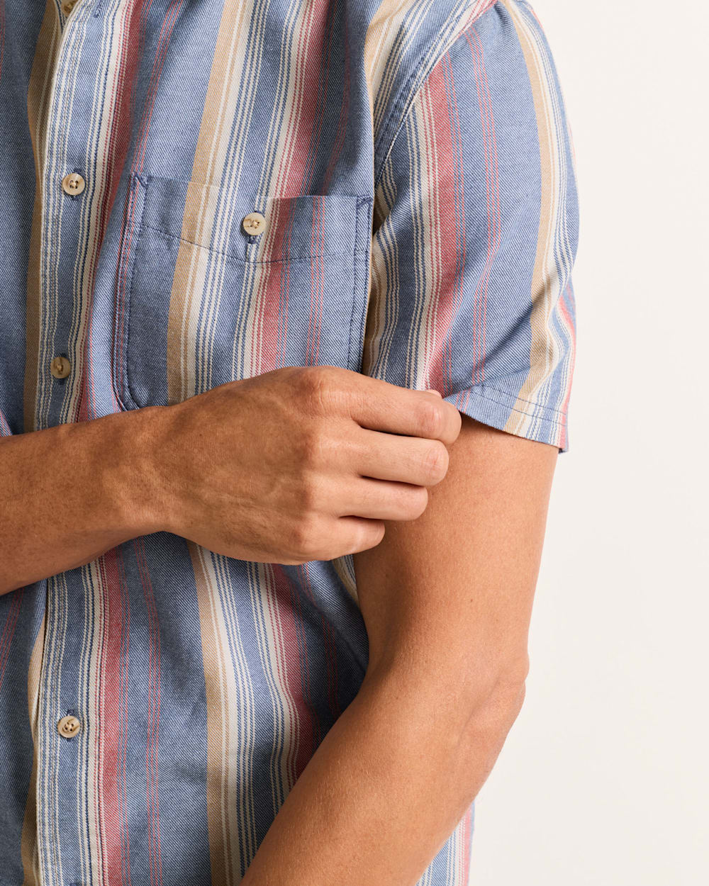 PENDLETON MEN'S SHORT-SLEEVE STRIPE BAYSIDE SHIRT