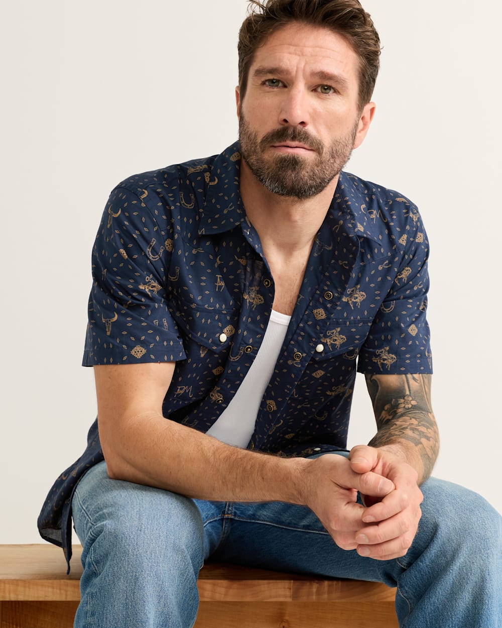 PENDLETON MEN'S SHORT-SLEEVE LARAMIE SNAP-FRONT SHIRT
