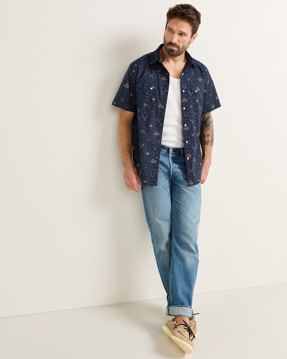 PENDLETON MEN'S SHORT-SLEEVE LARAMIE SNAP-FRONT SHIRT