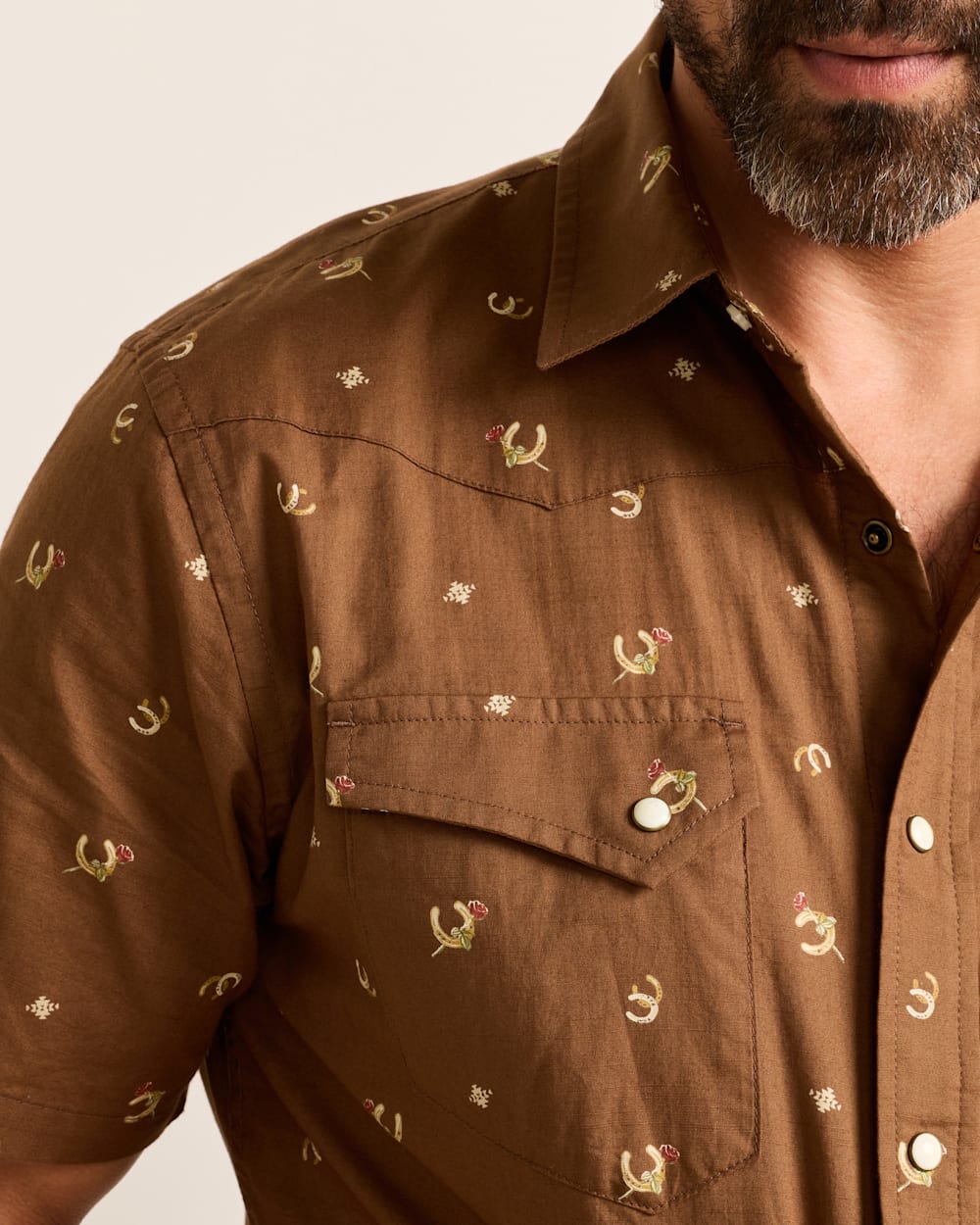 PENDLETON MEN'S SHORT-SLEEVE LARAMIE SNAP-FRONT SHIRT