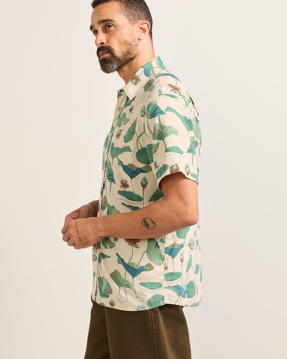 PENDLETON MEN'S SHORT-SLEEVE SHORELINE LINEN SHIRT