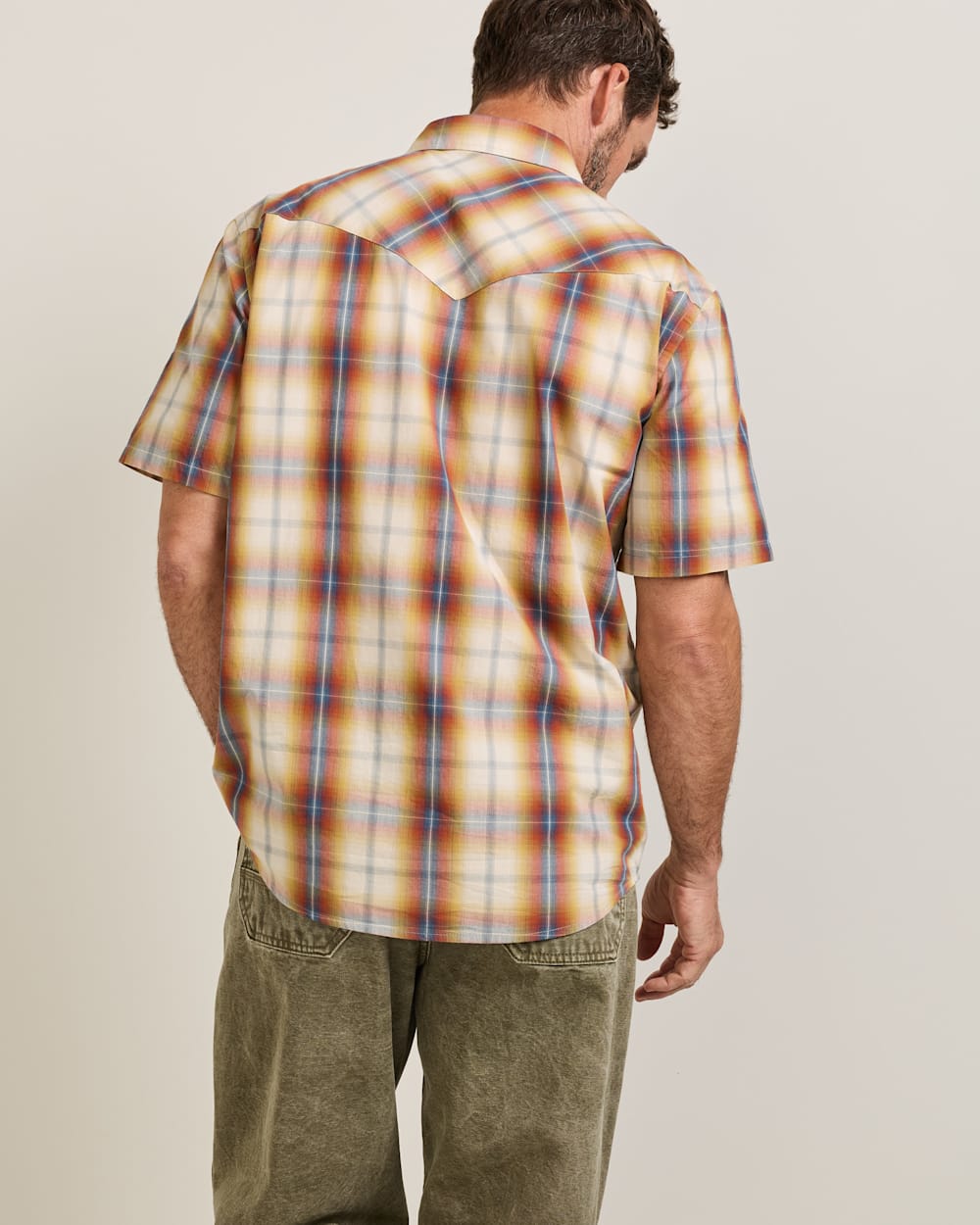 PENDLETON MEN'S SHORT-SLEEVE PLAID FRONTIER SHIRT