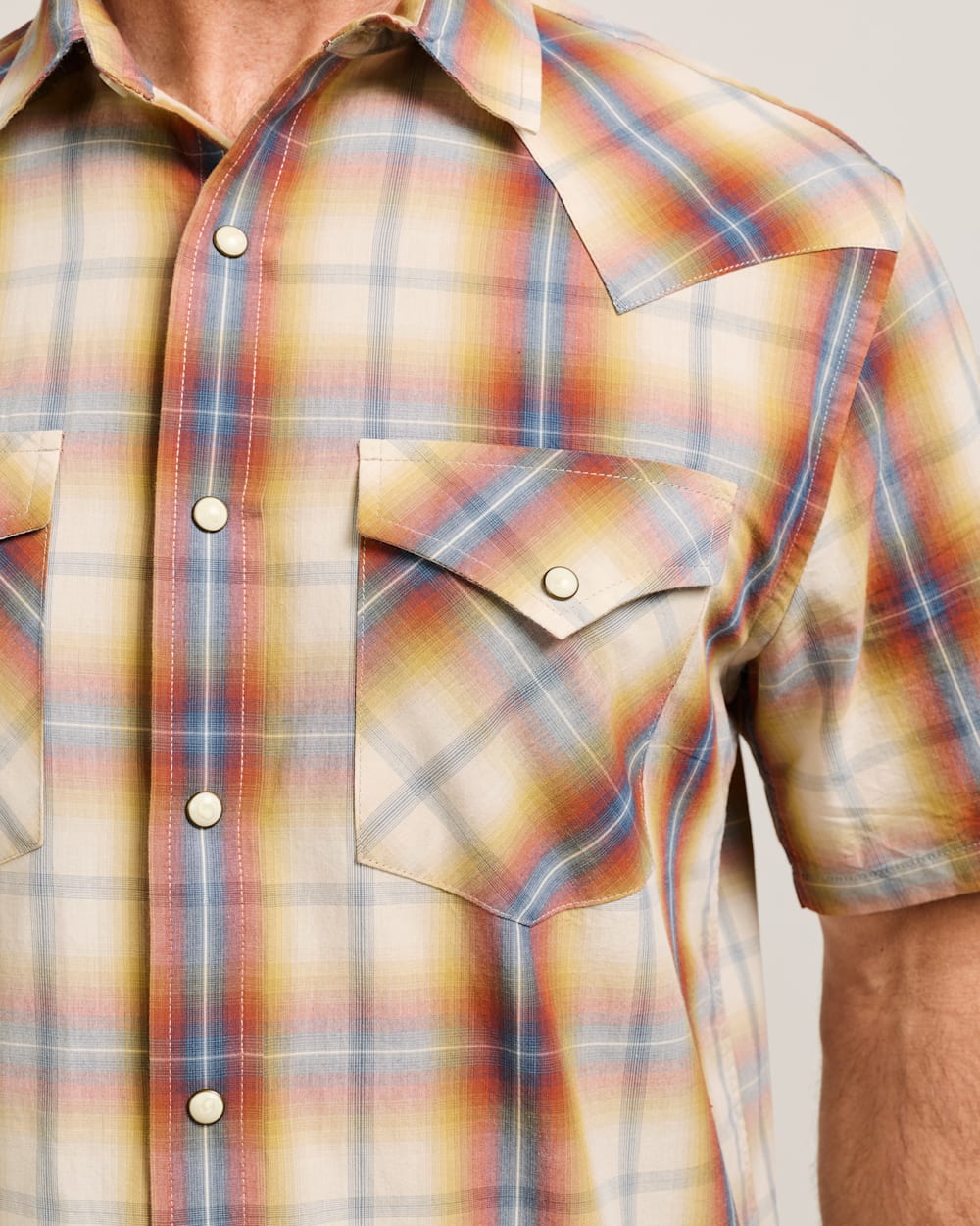 PENDLETON MEN'S SHORT-SLEEVE PLAID FRONTIER SHIRT