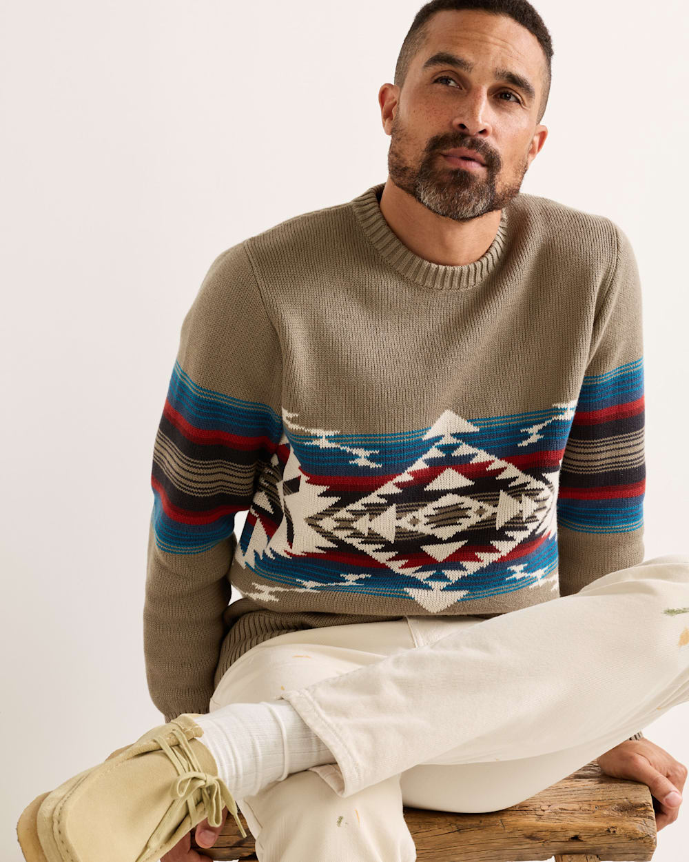 PENDLETON MEN'S BRIDGE CREEK COTTON SWEATER