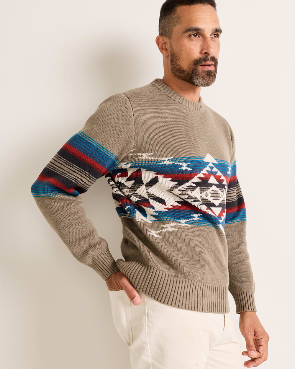 PENDLETON MEN'S BRIDGE CREEK COTTON SWEATER