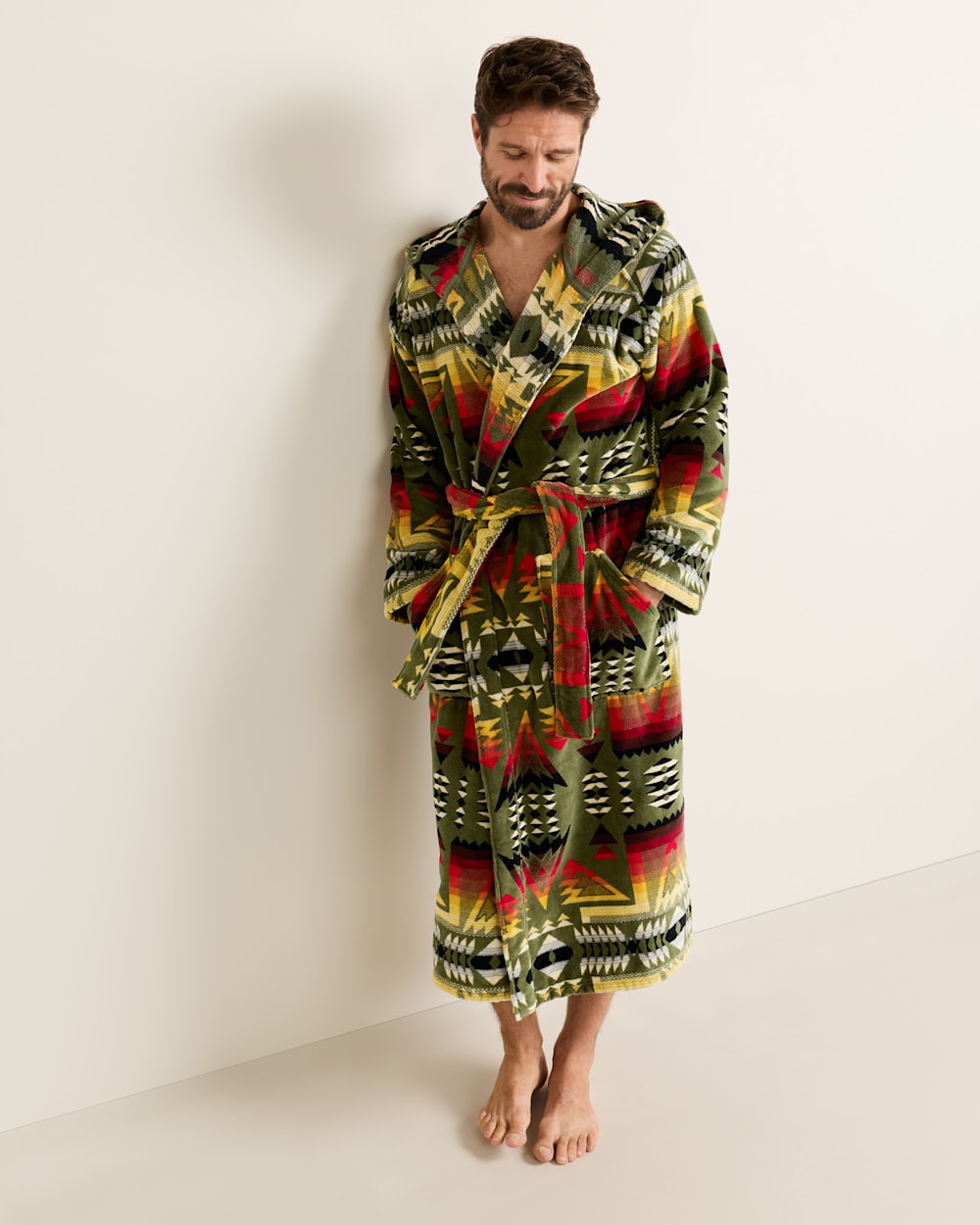 PENDLETON UNISEX PONDEROSA COTTON TERRY VELOUR BATHROBE