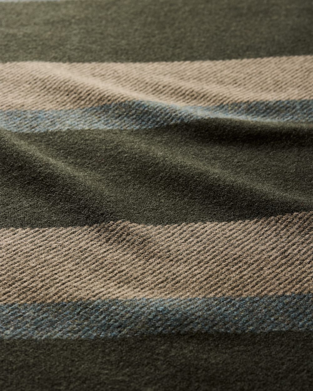 PENDLETON ECO-WISE WOOL PLAID/STRIPE BLANKET