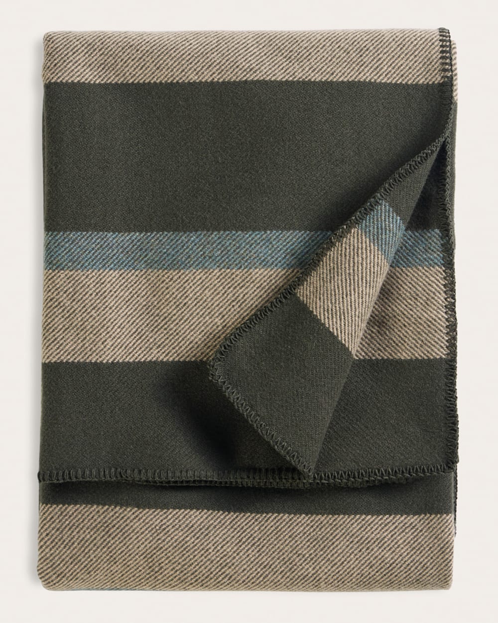 PENDLETON ECO-WISE WOOL PLAID/STRIPE BLANKET