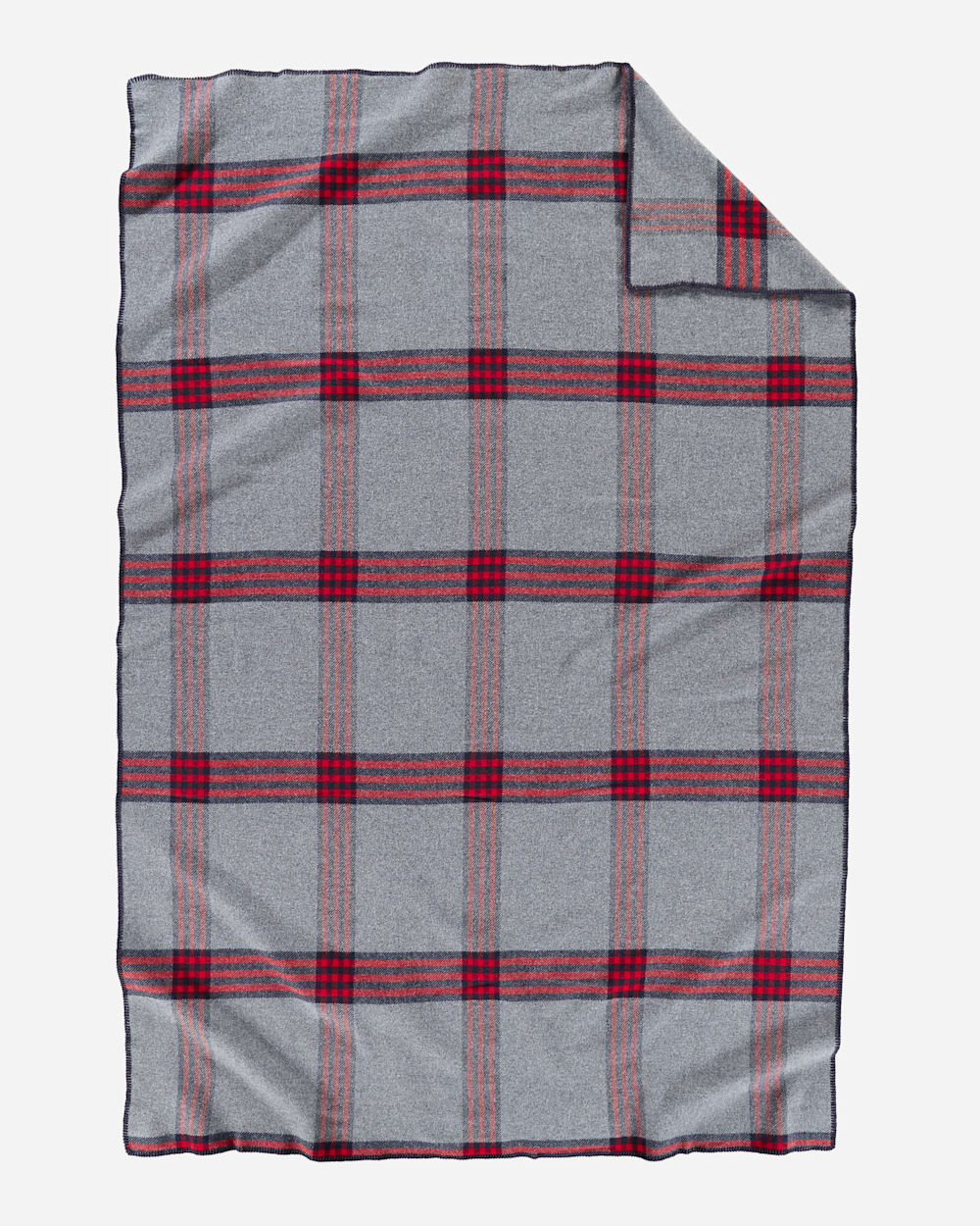 PENDLETON ECO-WISE WOOL PLAID/STRIPE BLANKET