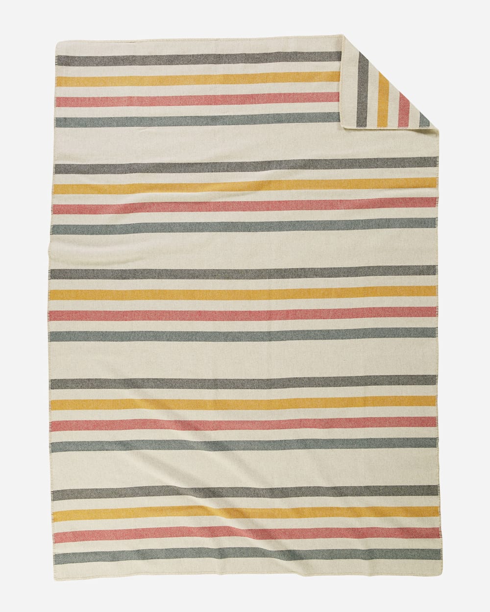 PENDLETON ECO-WISE WOOL PLAID/STRIPE BLANKET