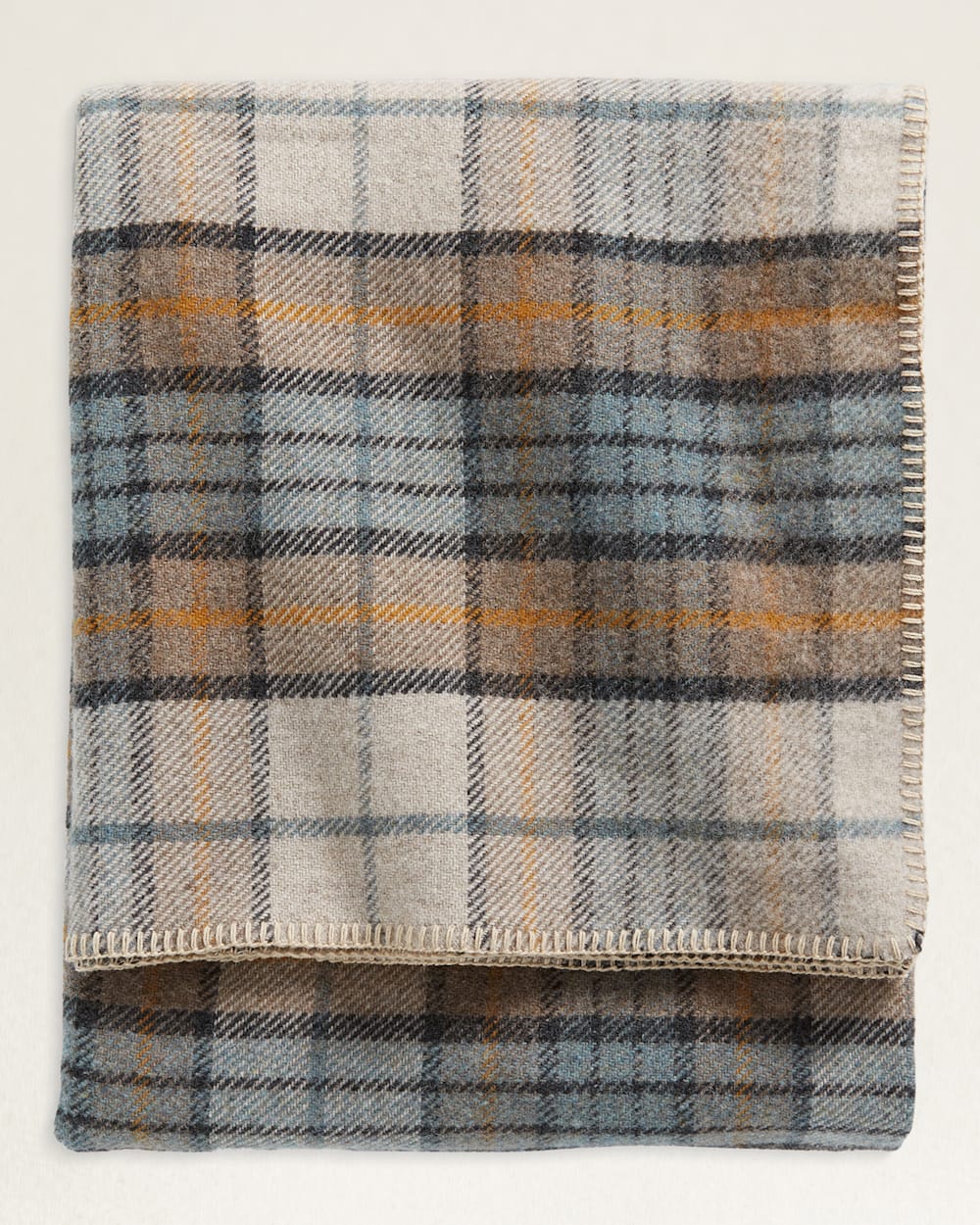 PENDLETON ECO-WISE WOOL PLAID/STRIPE BLANKET