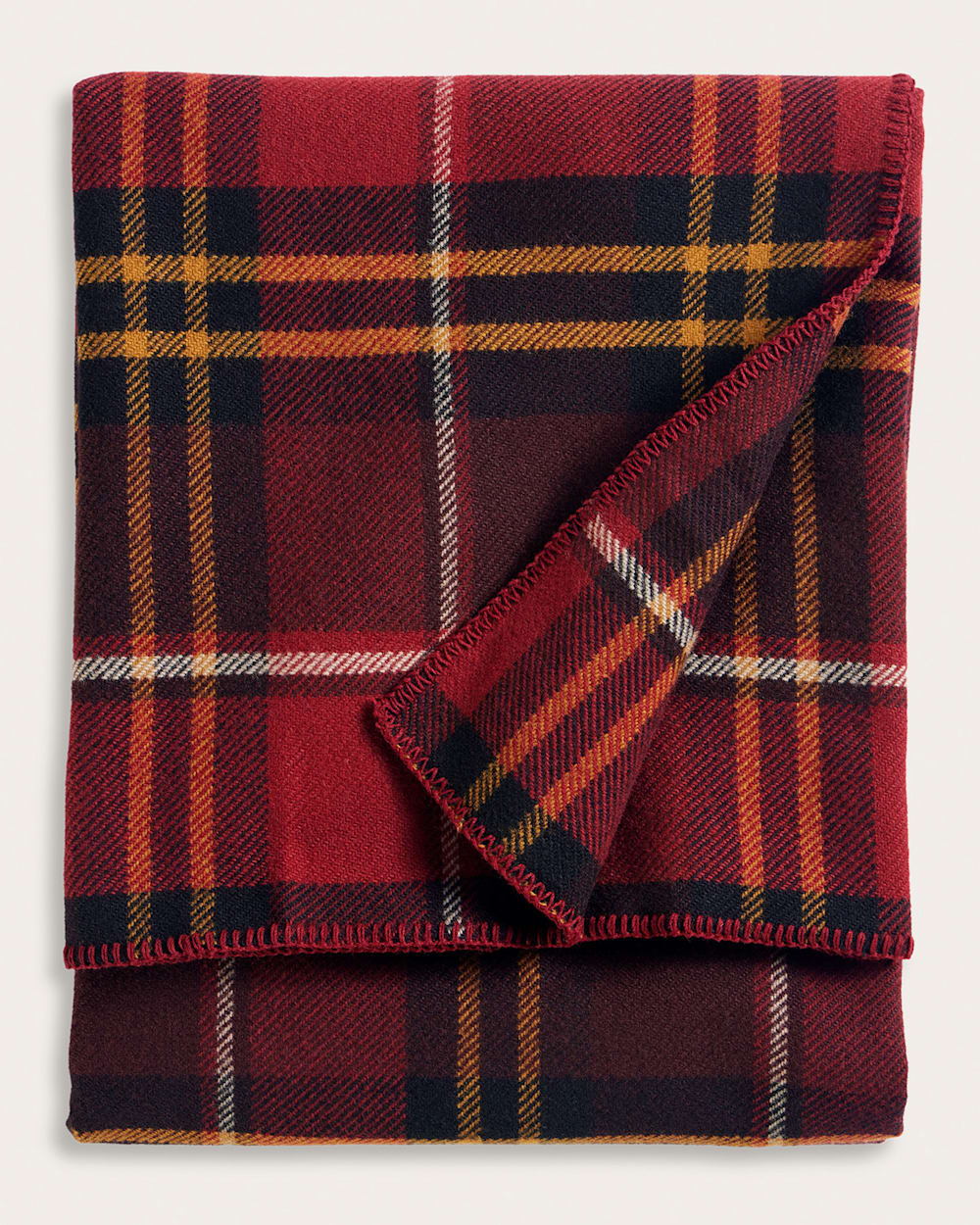 PENDLETON ECO-WISE WOOL PLAID/STRIPE BLANKET